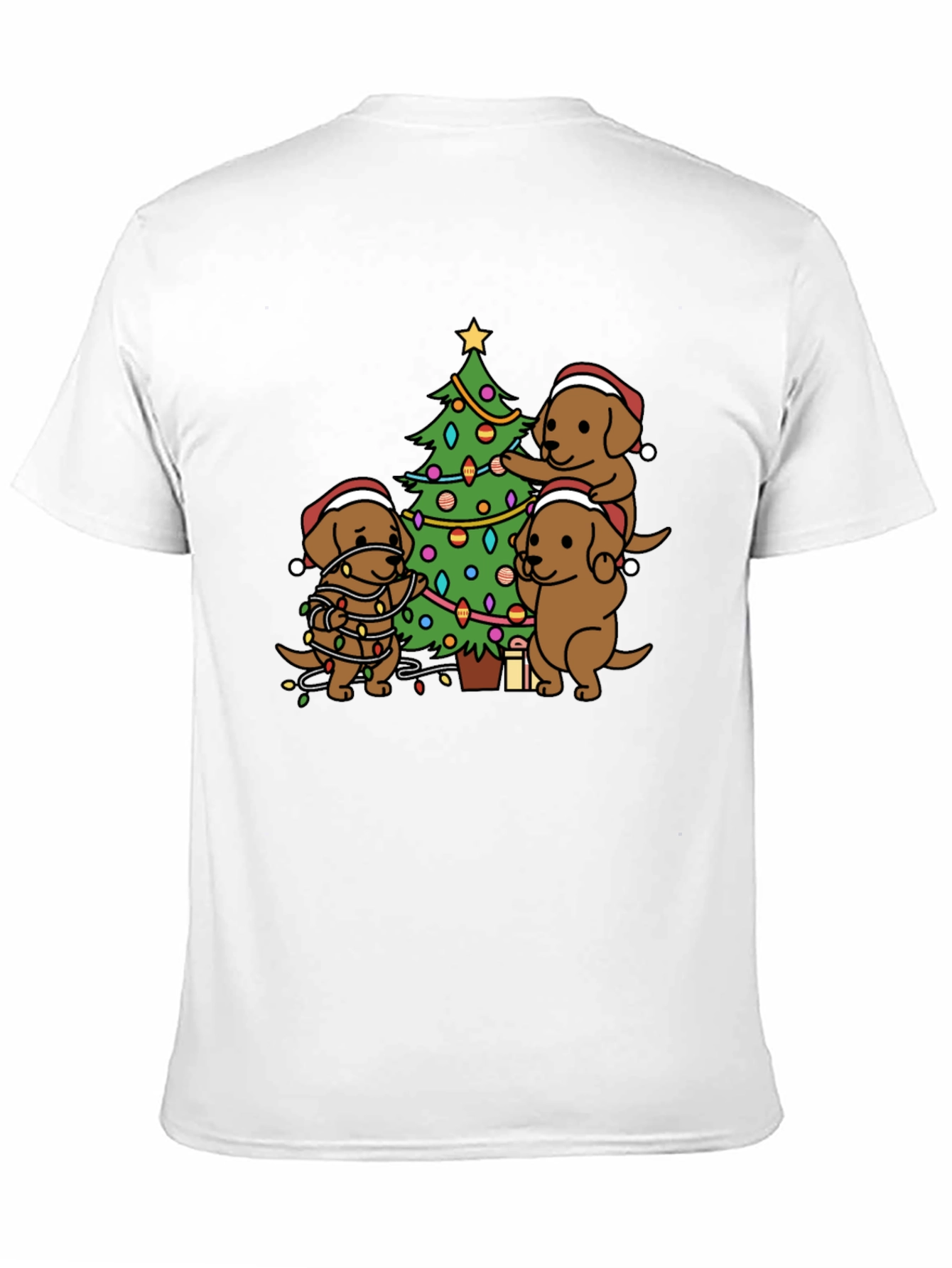 Festive Dog Christmas Tree T-Shirt