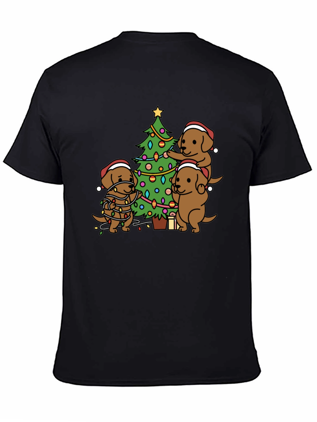 Festive Dog Christmas Tree T-Shirt