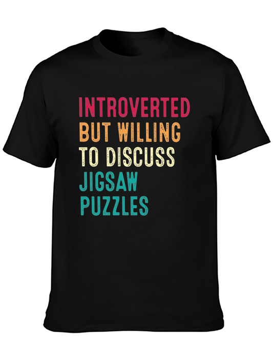 Introverted Jigsaw Puzzles Graphic Tee