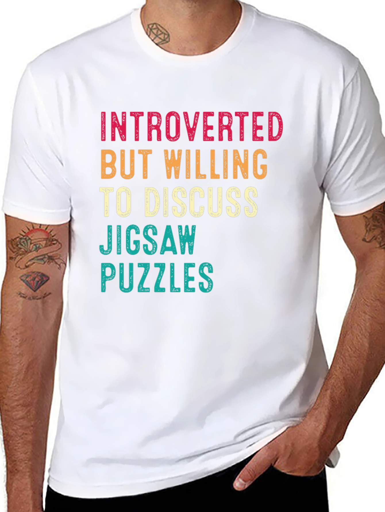 Introverted Jigsaw Puzzles Graphic Tee