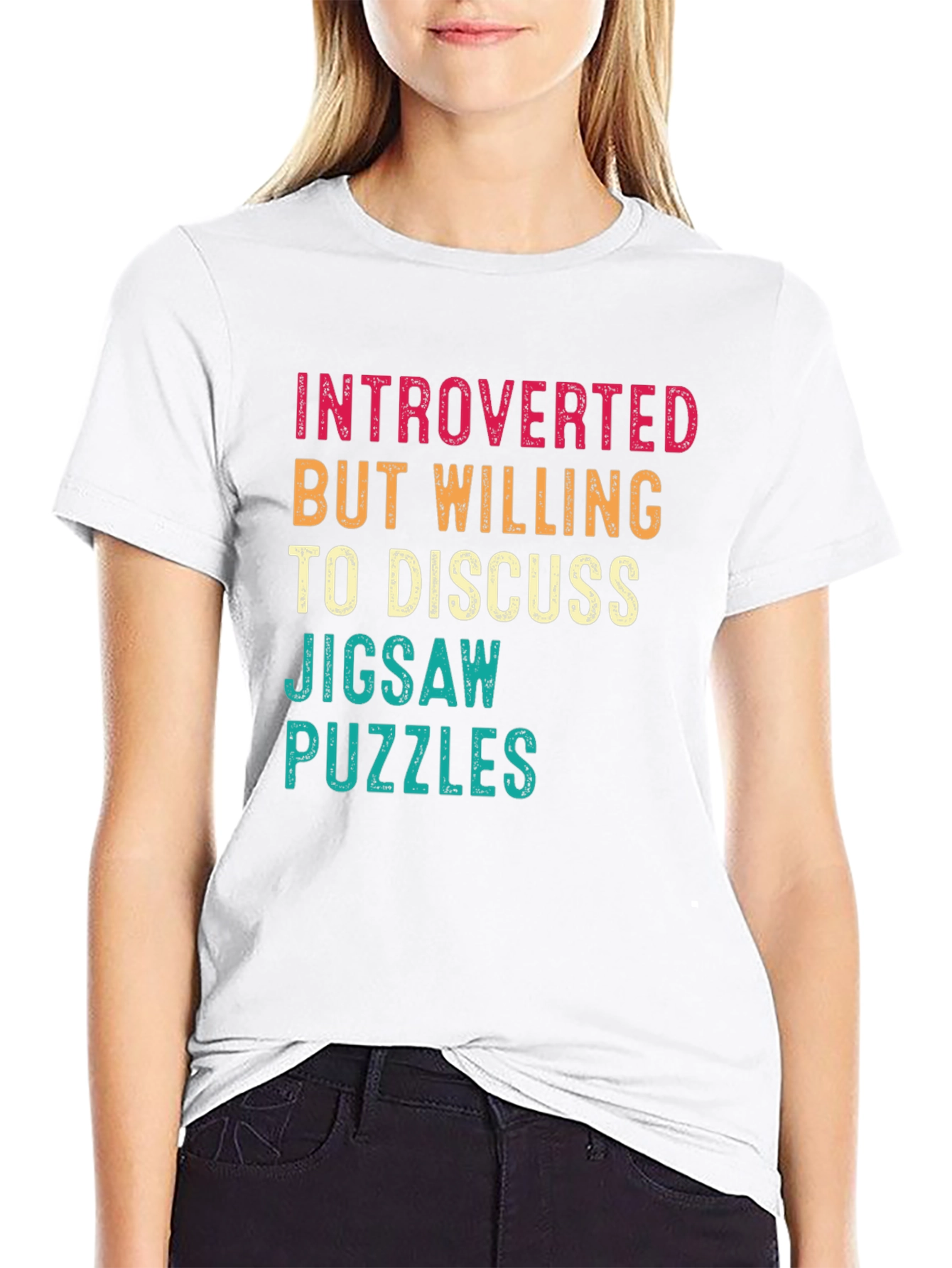Introverted Jigsaw Puzzles Graphic Tee