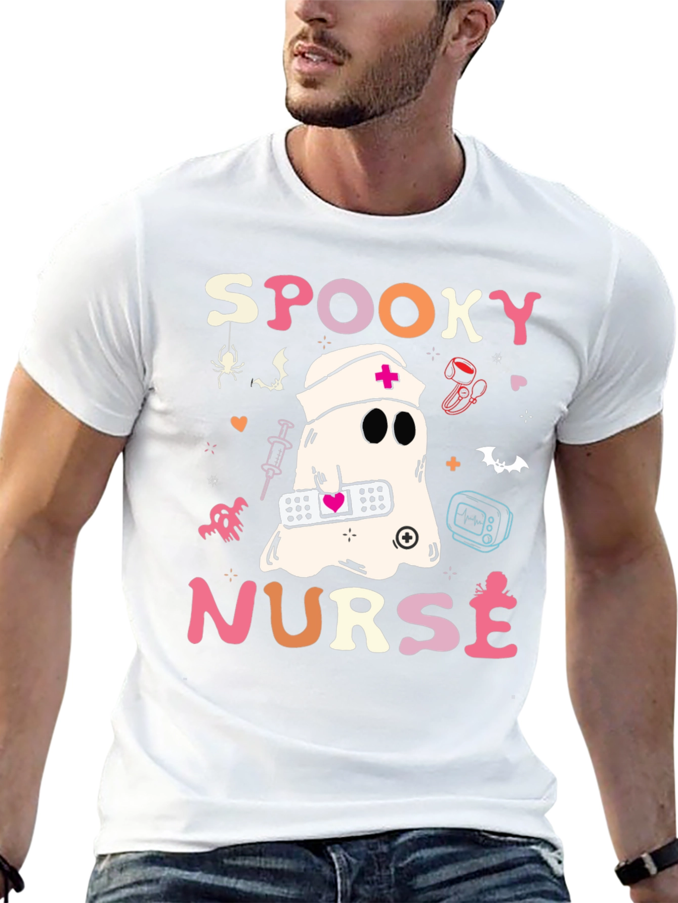 Spooky Nurse Halloween T-Shirt