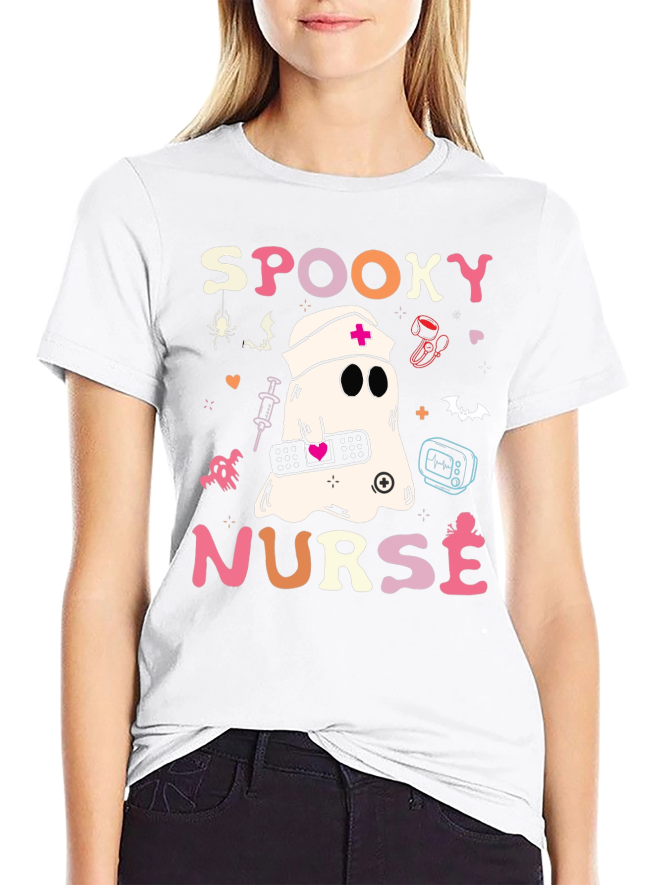 Spooky Nurse Halloween T-Shirt