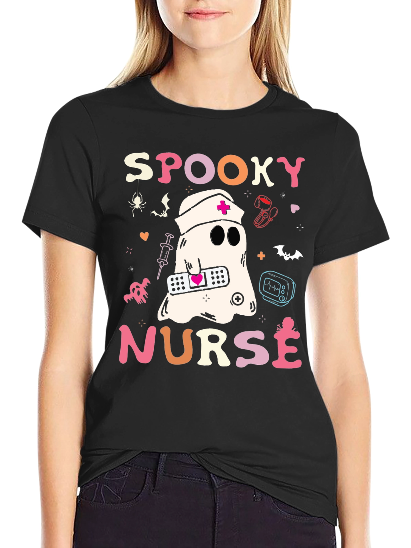 Spooky Nurse Halloween T-Shirt