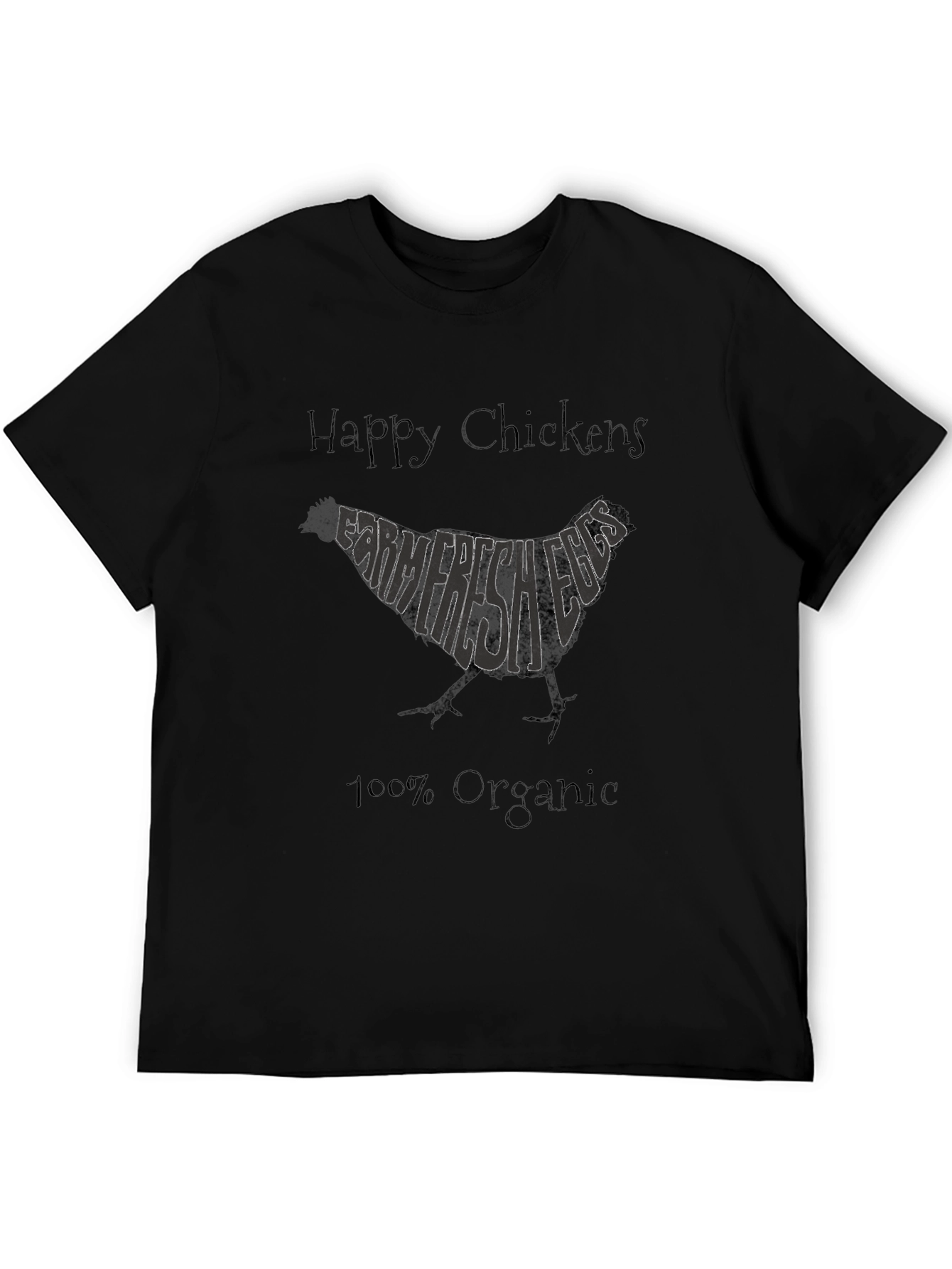 Happy Chickens Farm Fresh Eggs Organic T-Shirt
