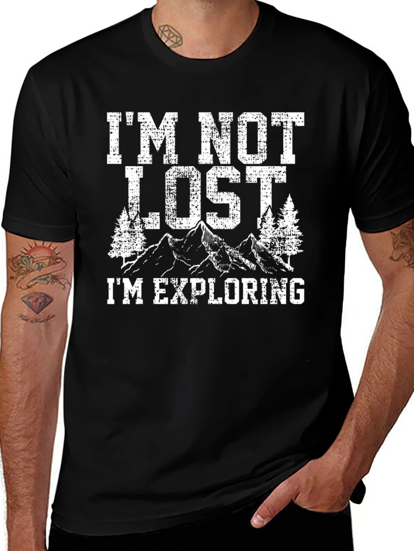 Im Not Lost Im Exploring Graphic Tee