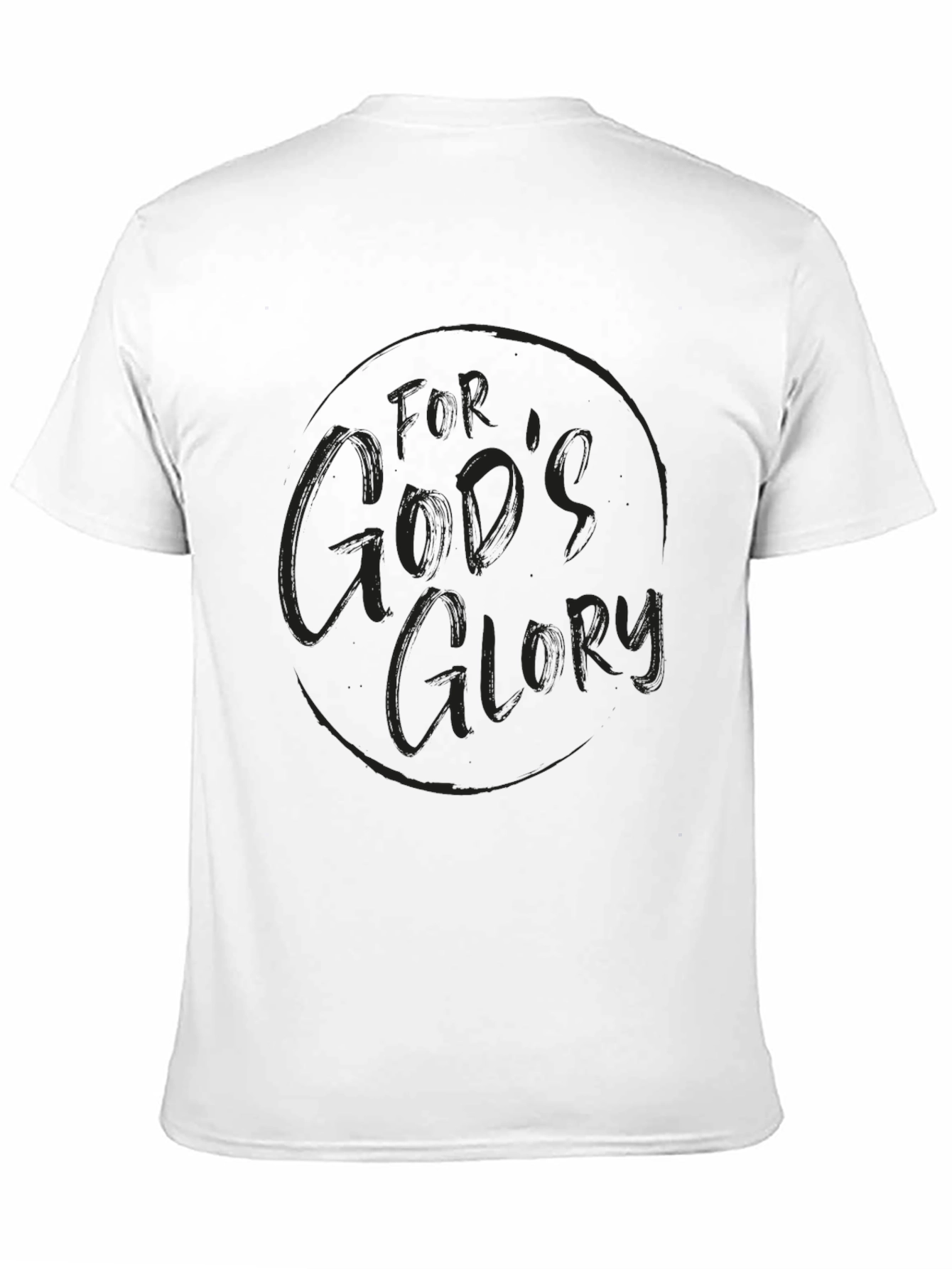 Mens For Gods Glory Black T-Shirt
