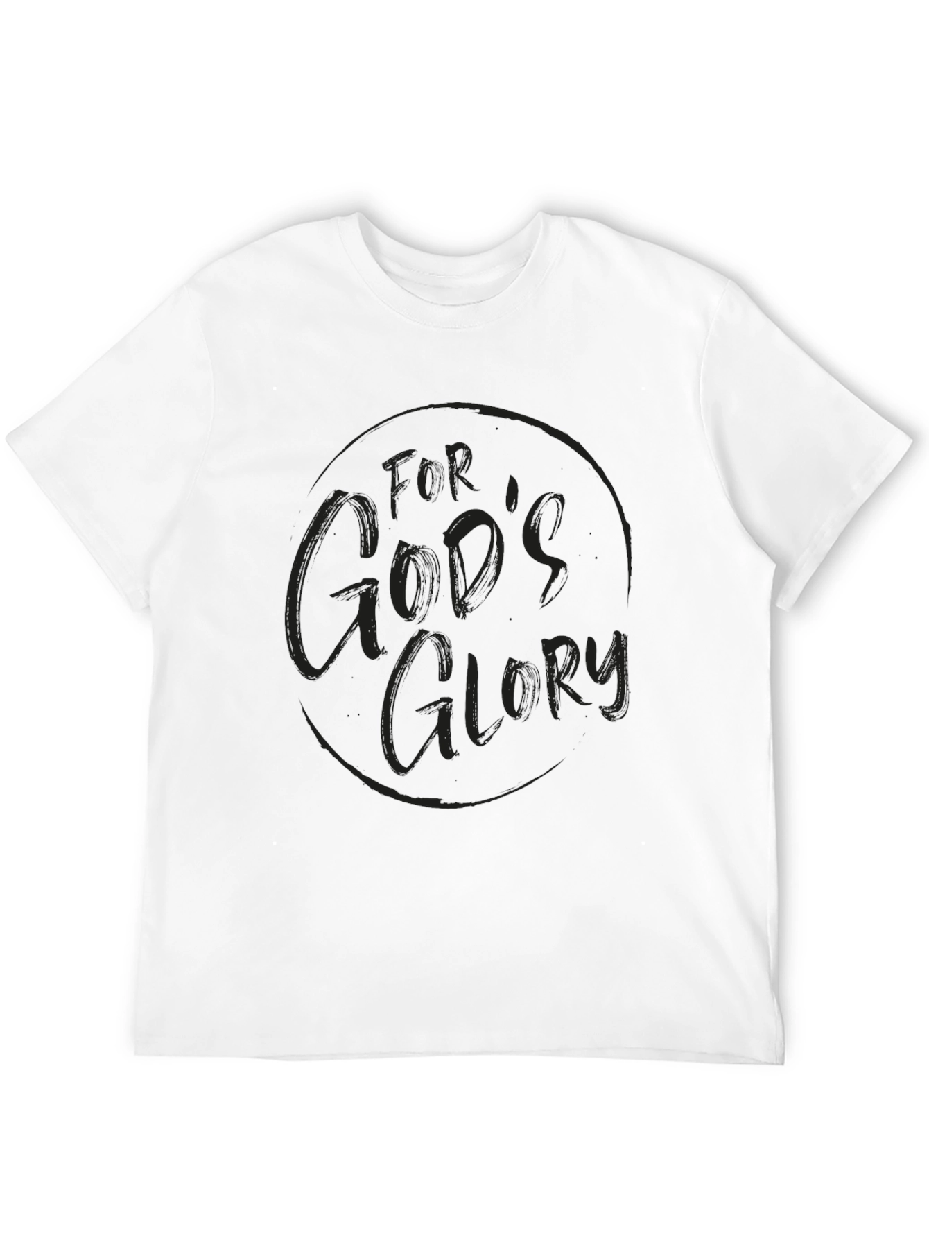 Mens For Gods Glory Black T-Shirt