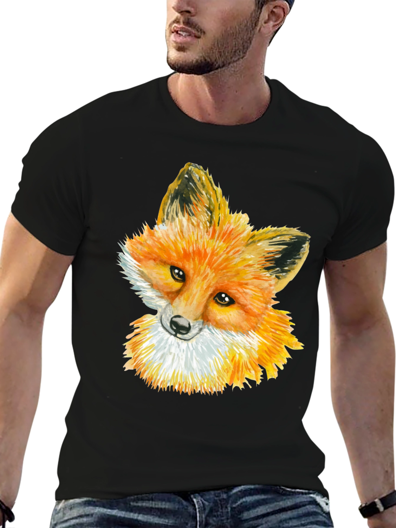 Fox Graphic Black Tee
