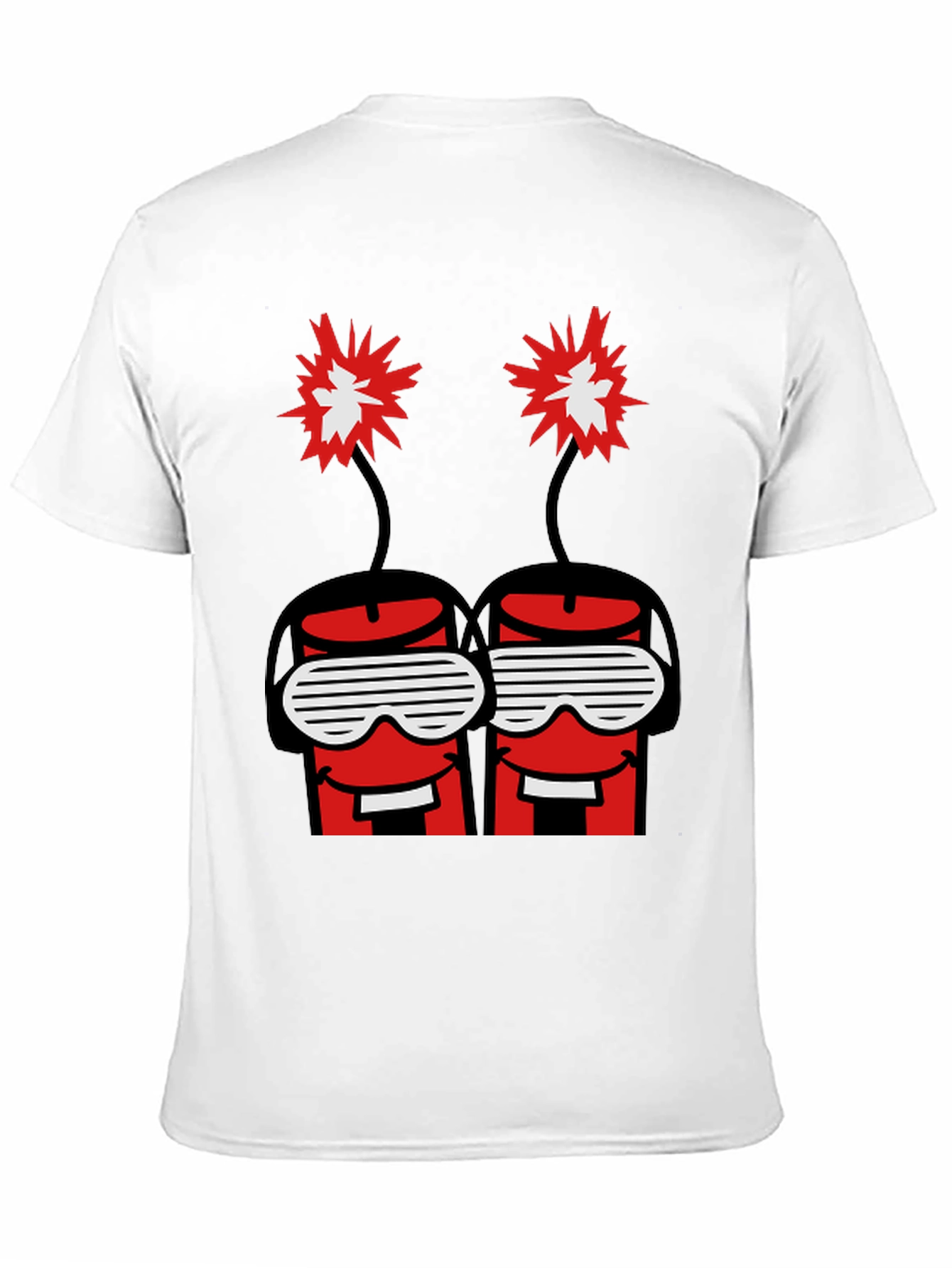 Dynamite Duo Graphic Tee - Black Cotton T-Shirt
