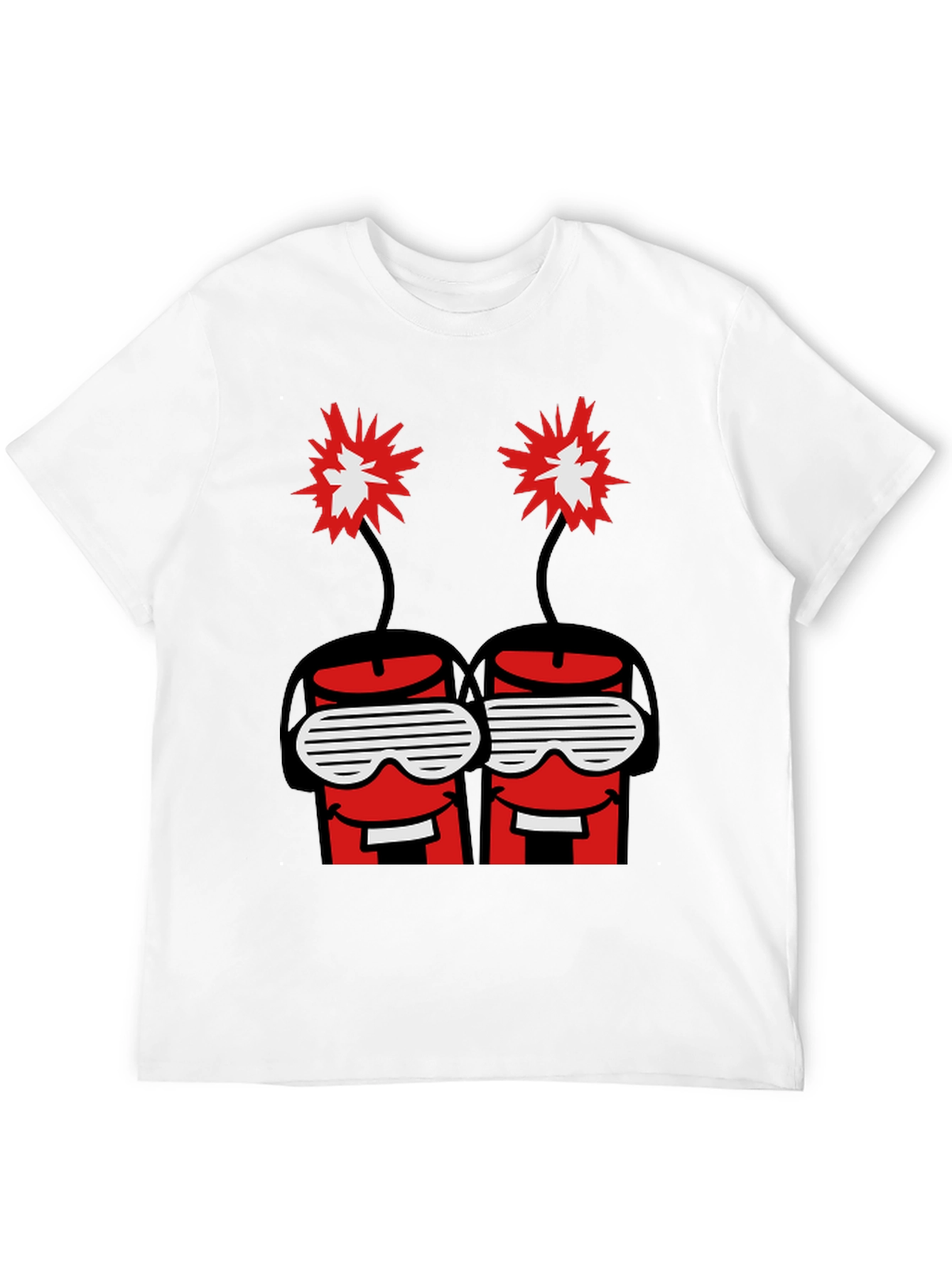 Dynamite Duo Graphic Tee - Black Cotton T-Shirt