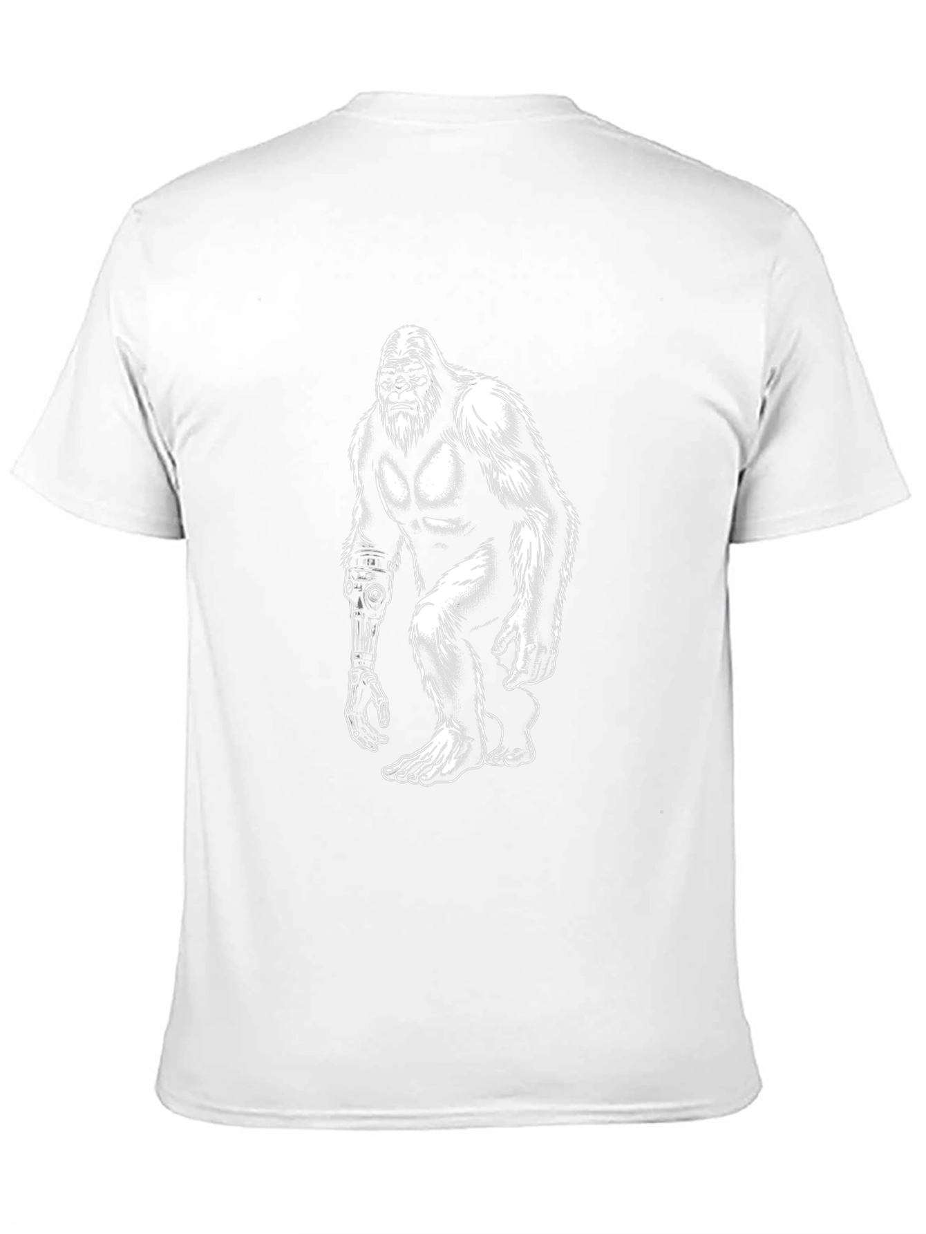 Cyborg Bigfoot Graphic Tee - Black