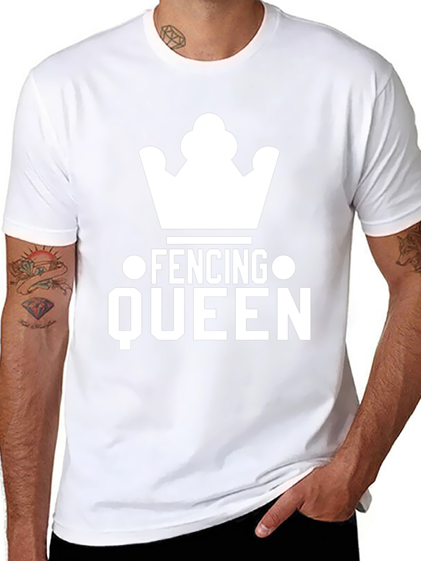 Fencing Queen T-Shirt - Sporty Graphic Tee