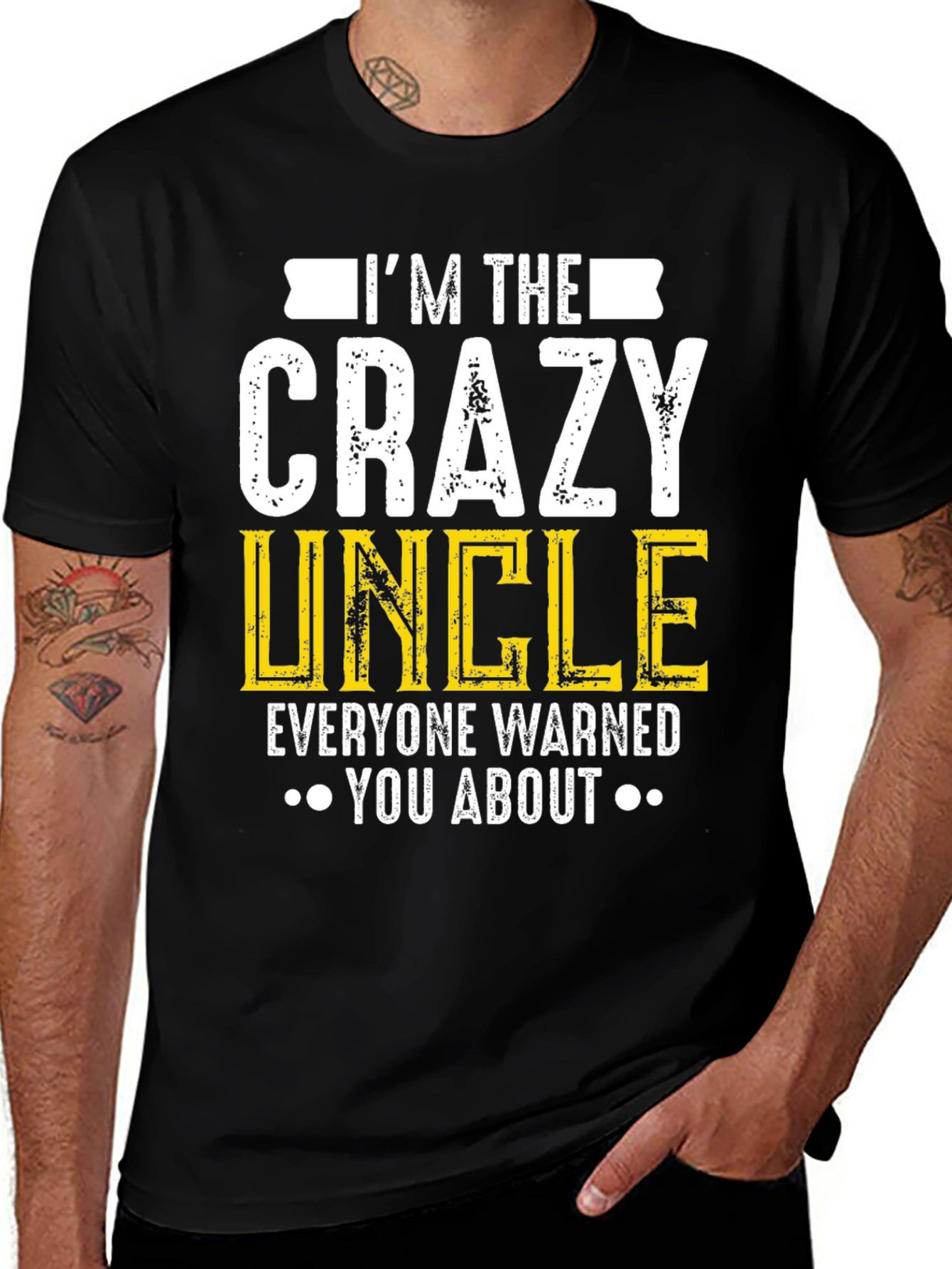 Crazy Uncle Graphic T-Shirt - Funny Uncle Gift