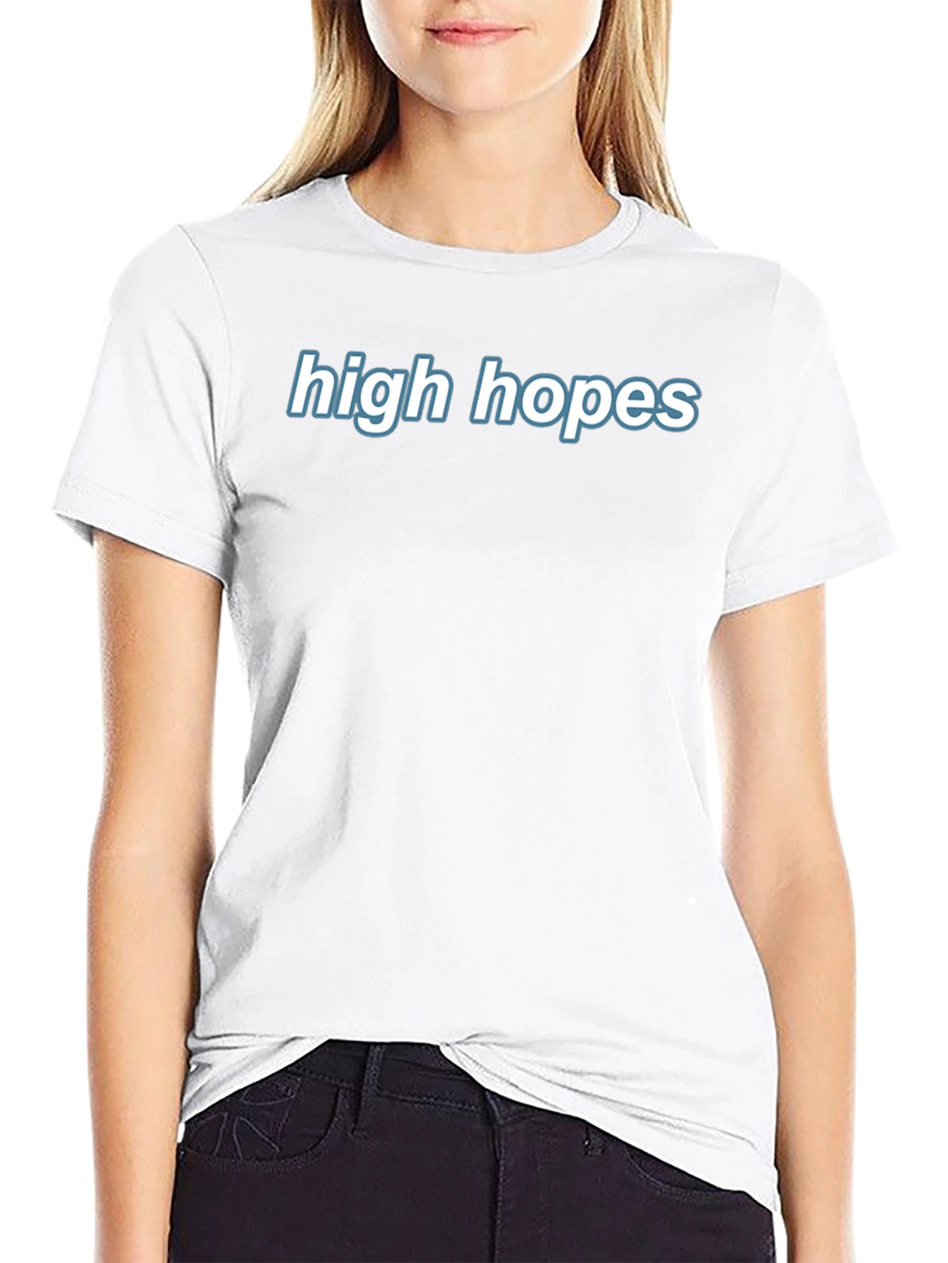 High Hopes Graphic Tee - Black Cotton Blend
