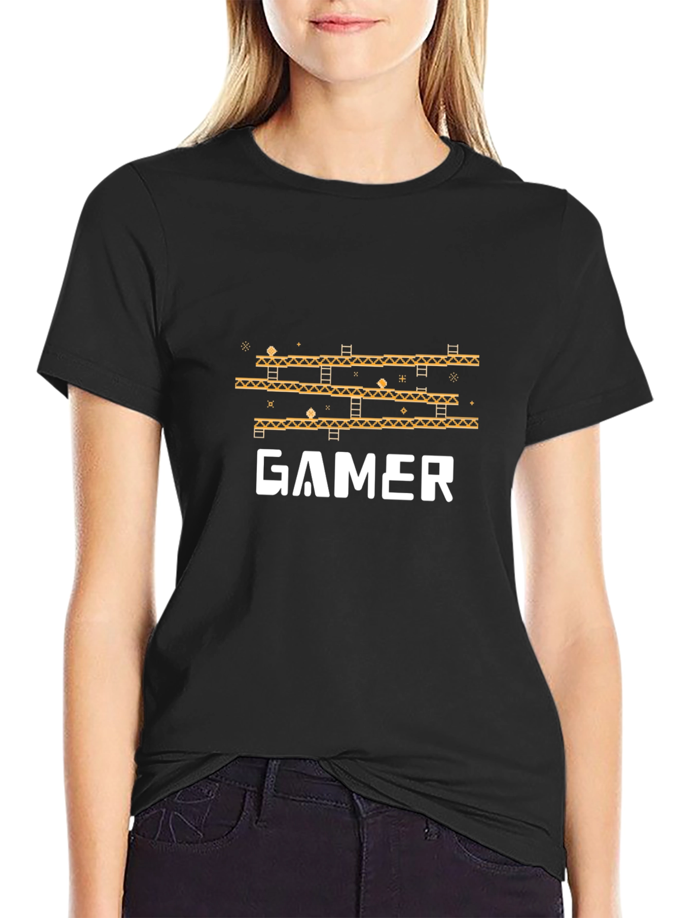 Retro Gamer T-Shirt - Pixelated Design