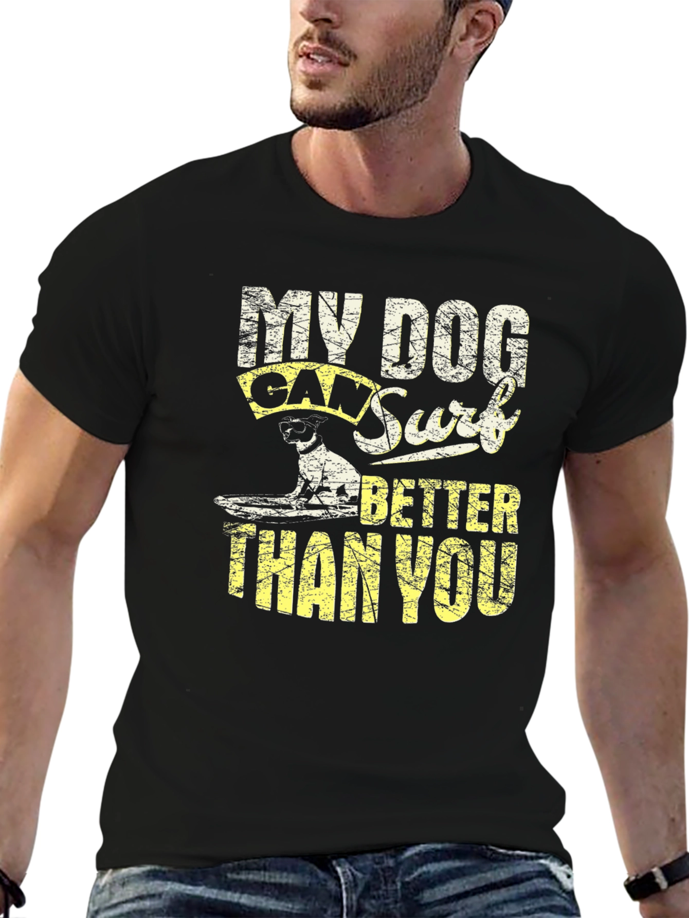 My Dog Can Surf Better Than You Graphic Tee