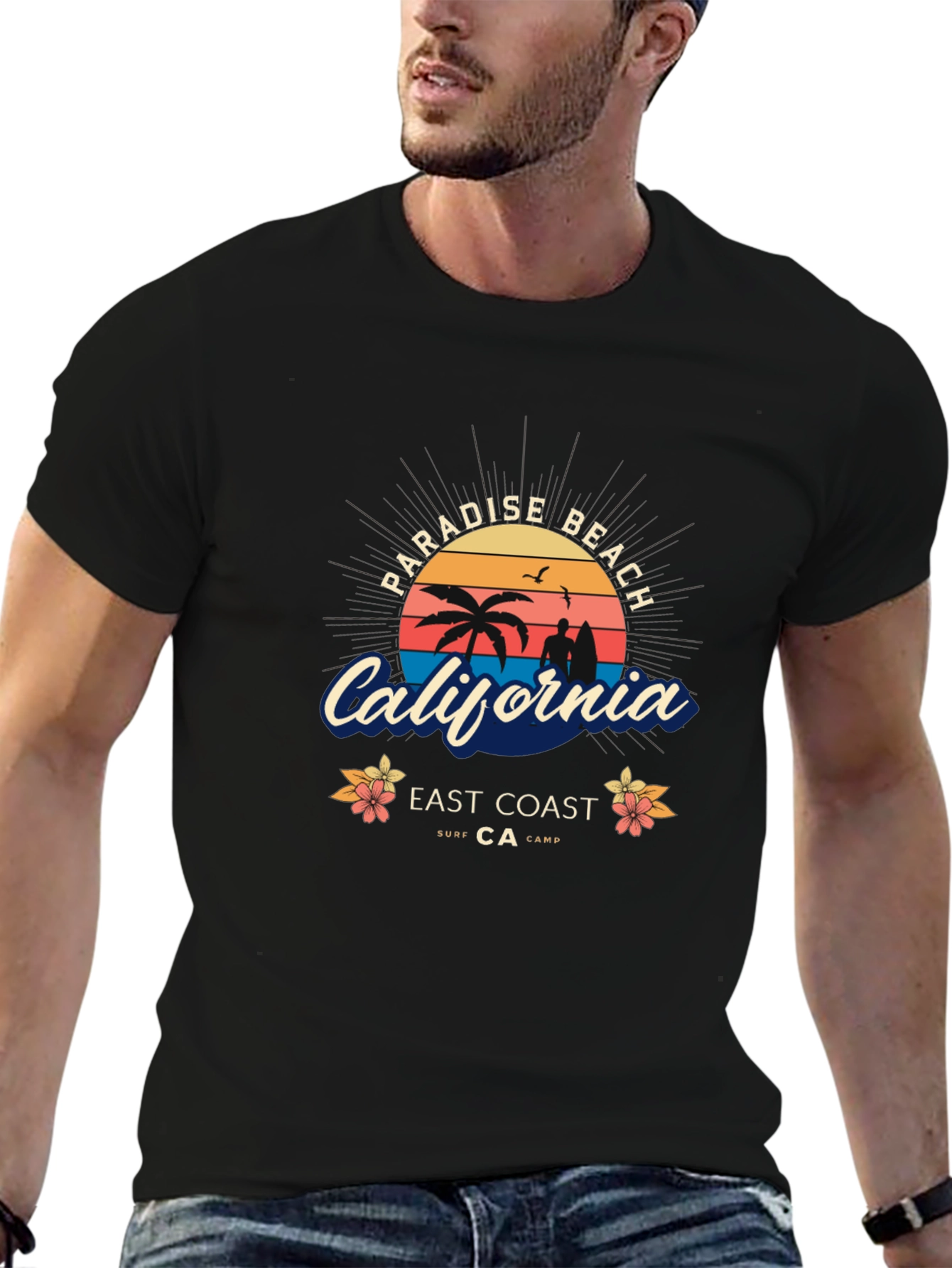 Paradise Beach California Surf T-Shirt