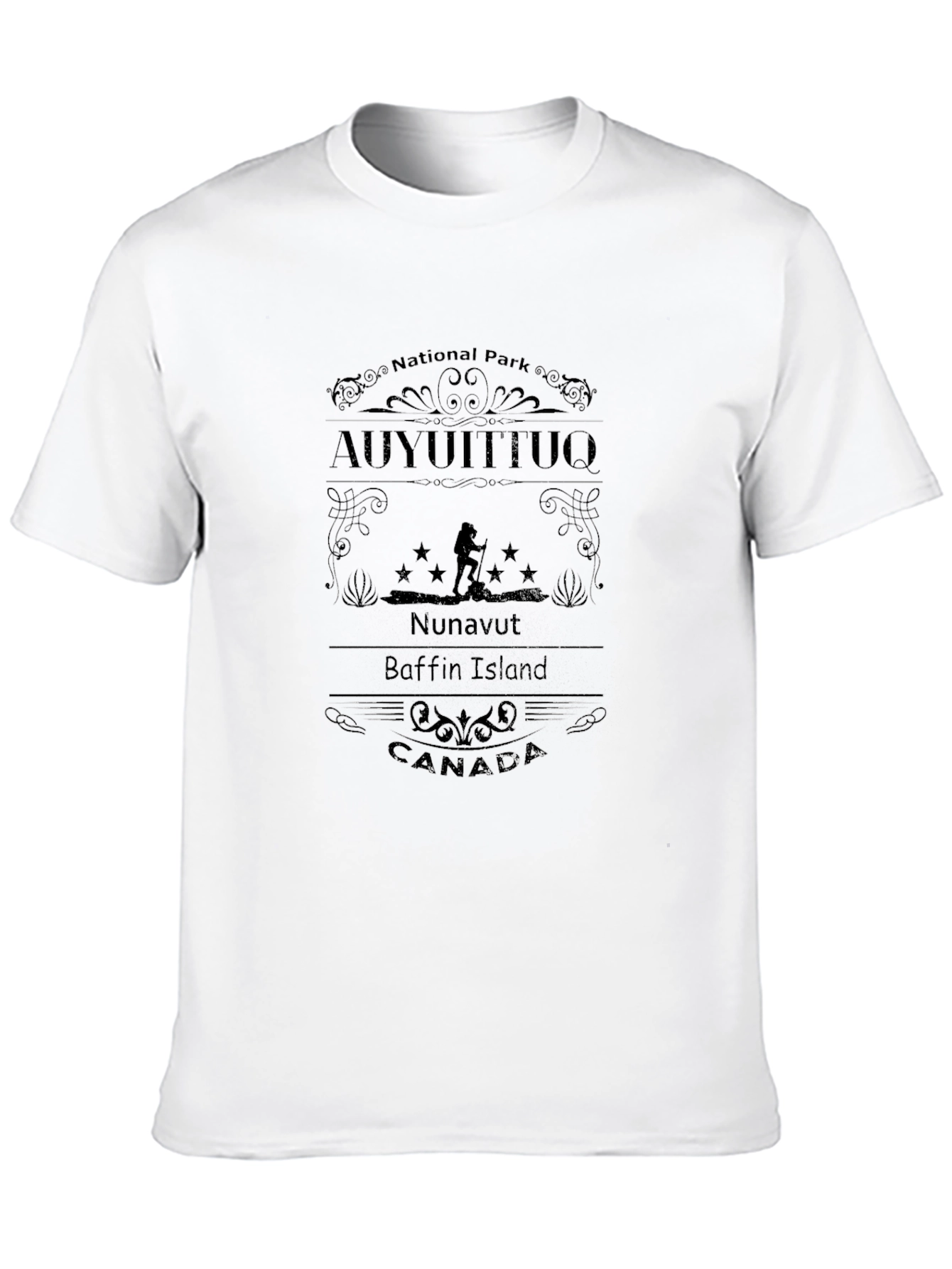 Auyuittuq National Park Black T-Shirt