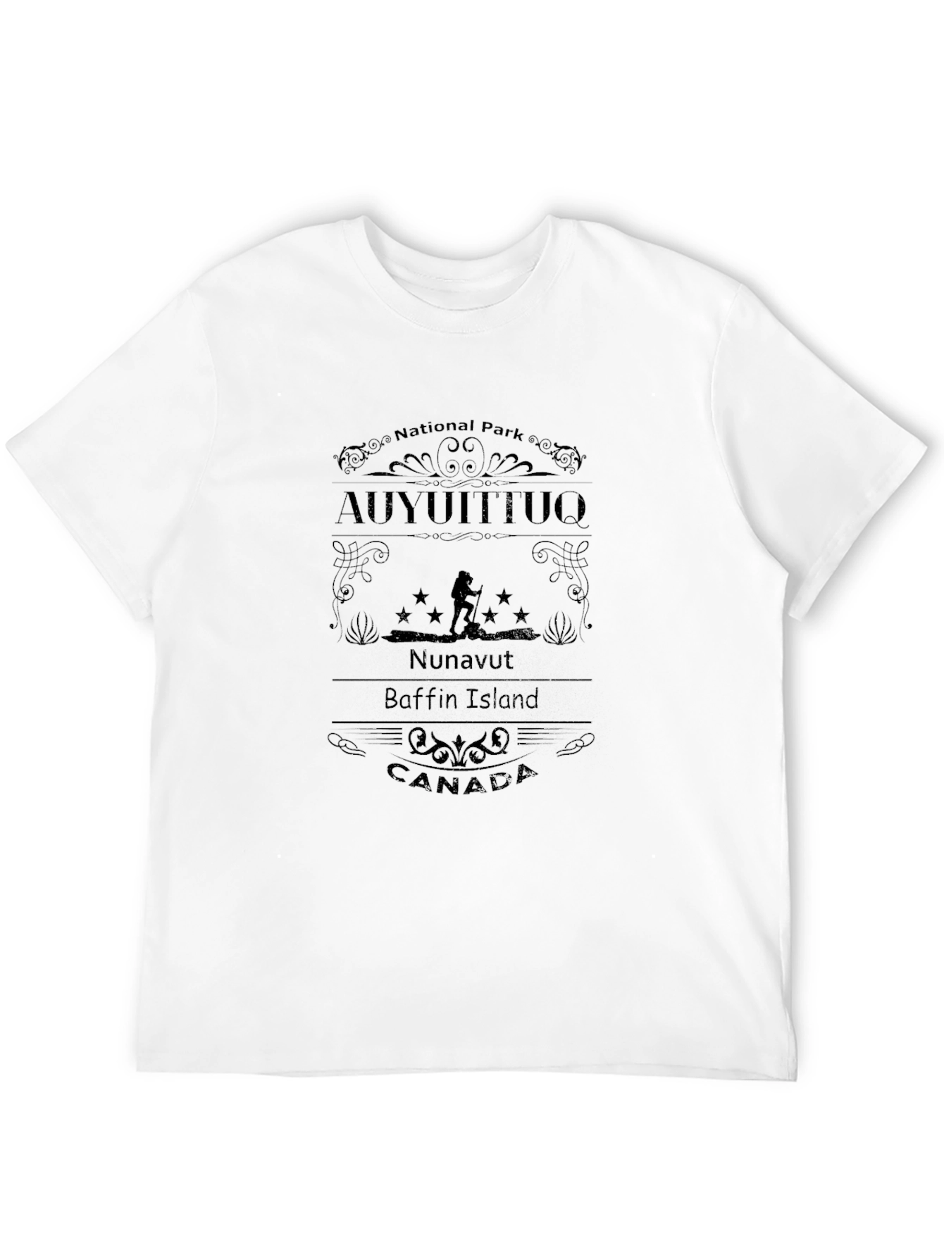 Auyuittuq National Park Black T-Shirt