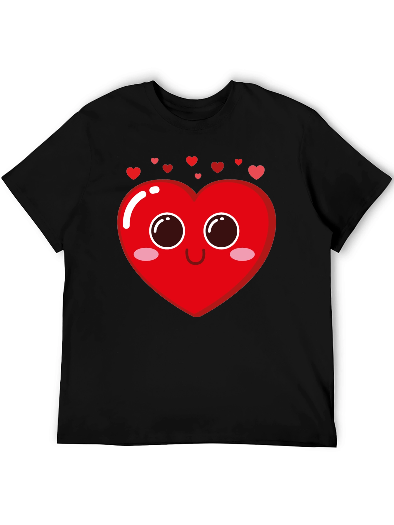 Cute Heart Face Graphic Tee
