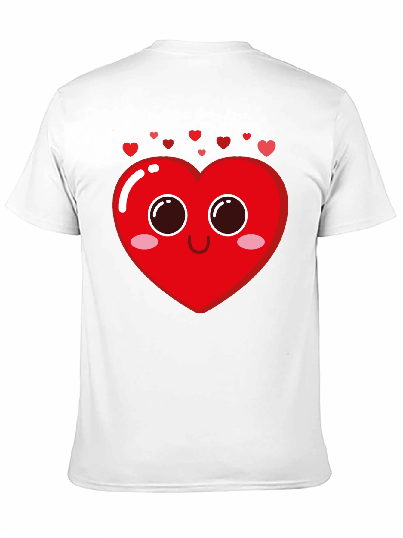 Cute Heart Face Graphic Tee