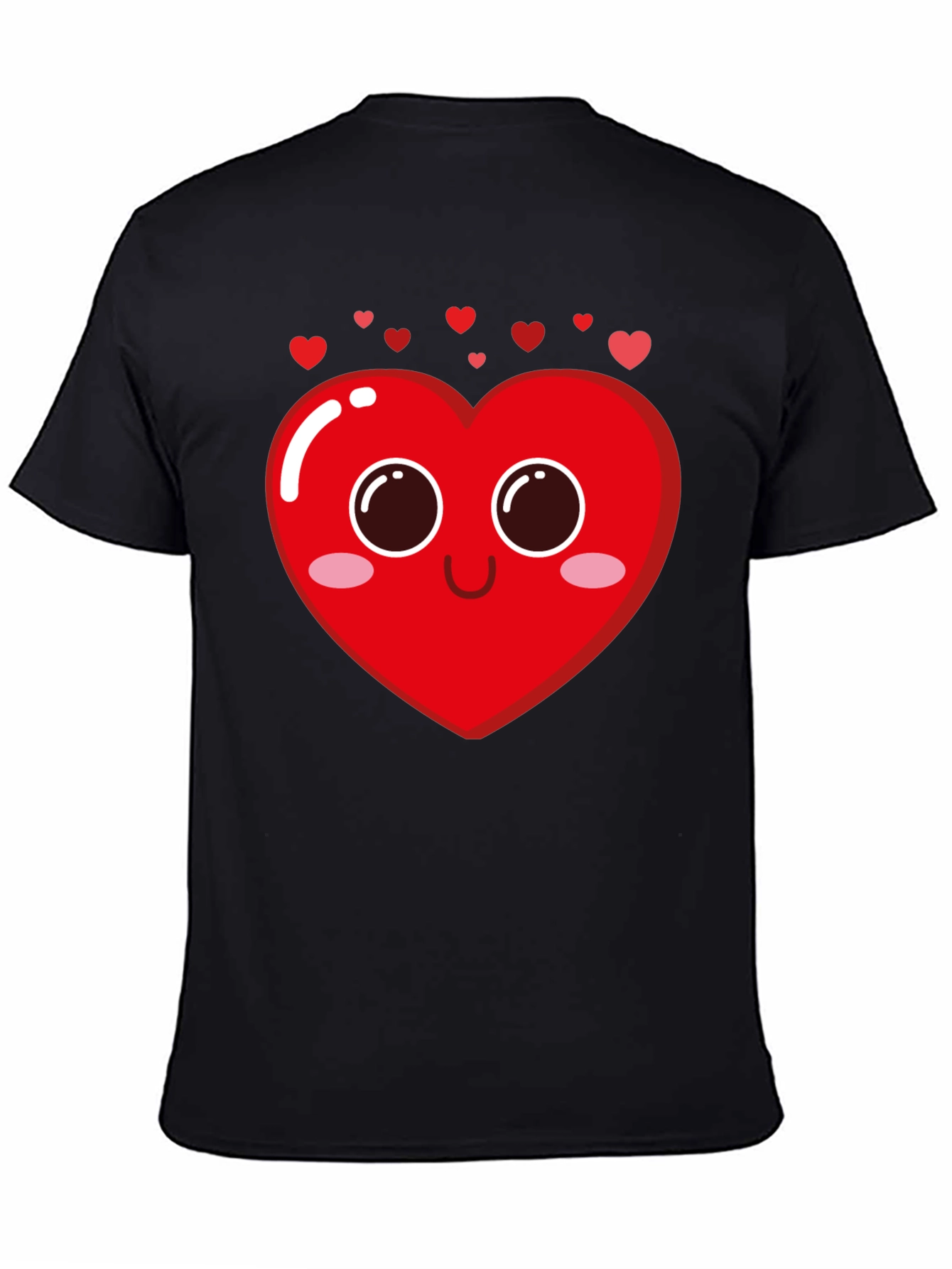 Cute Heart Face Graphic Tee