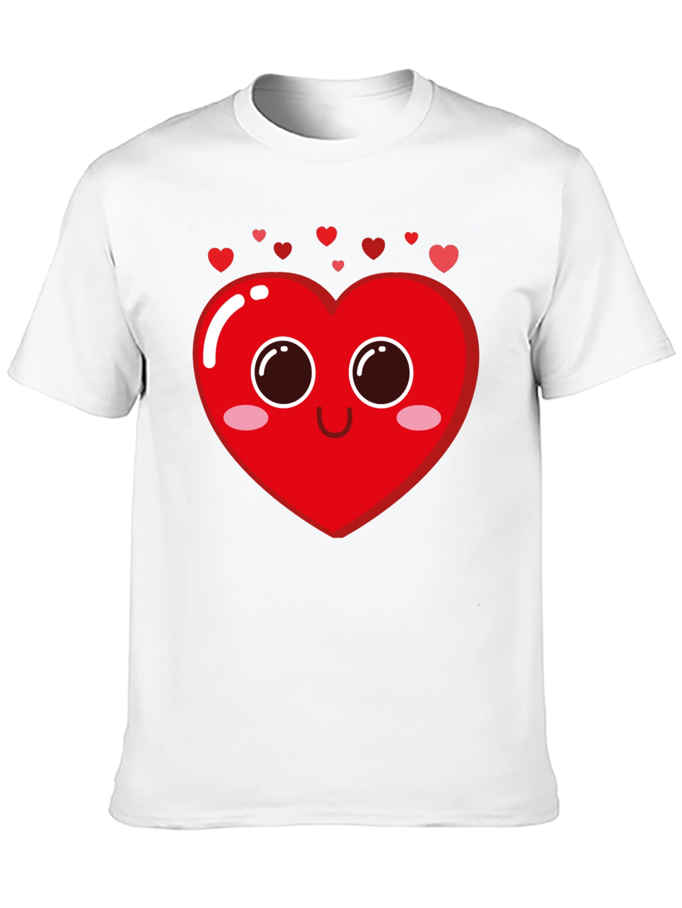 Cute Heart Face Graphic Tee