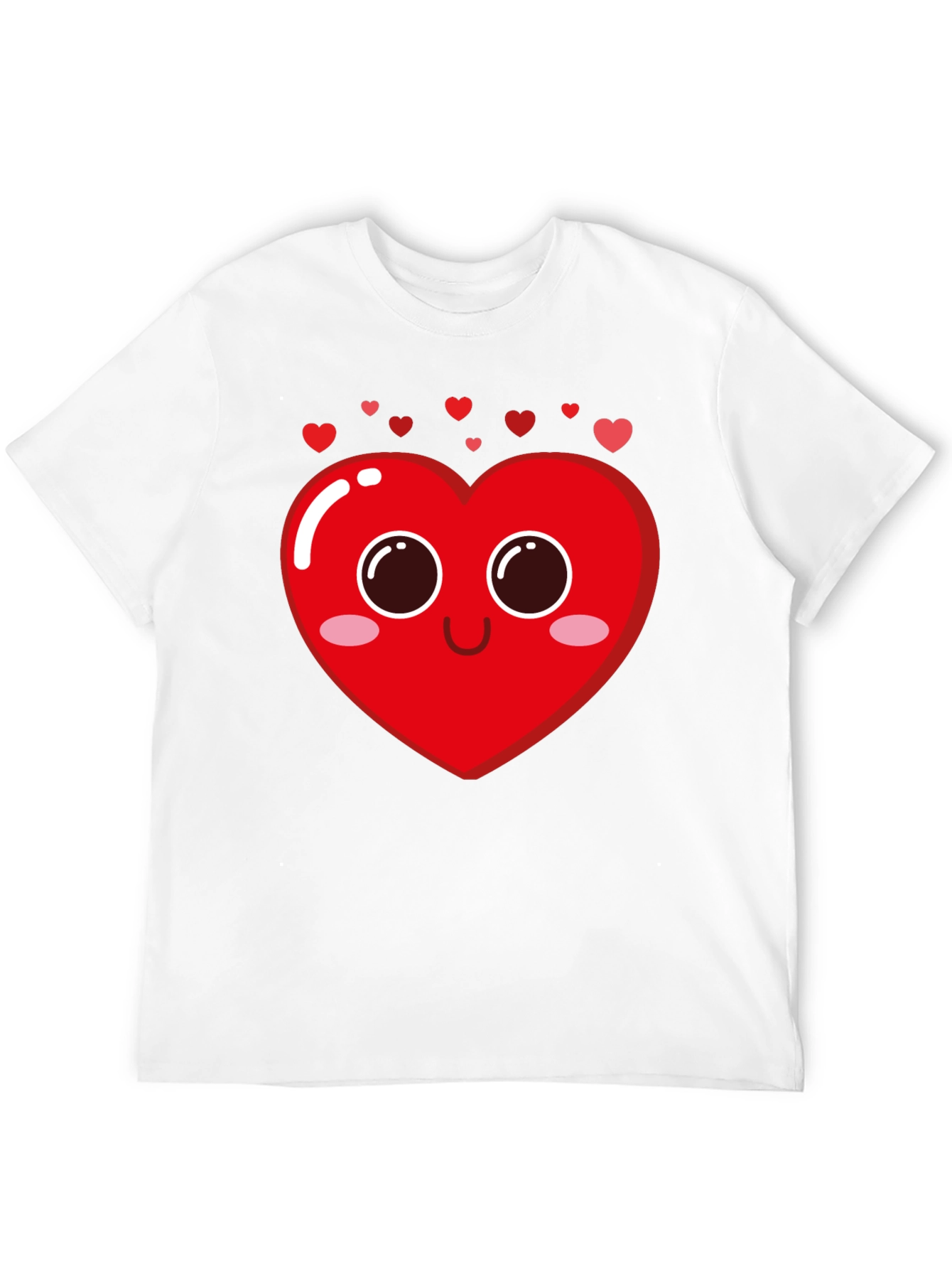 Cute Heart Face Graphic Tee