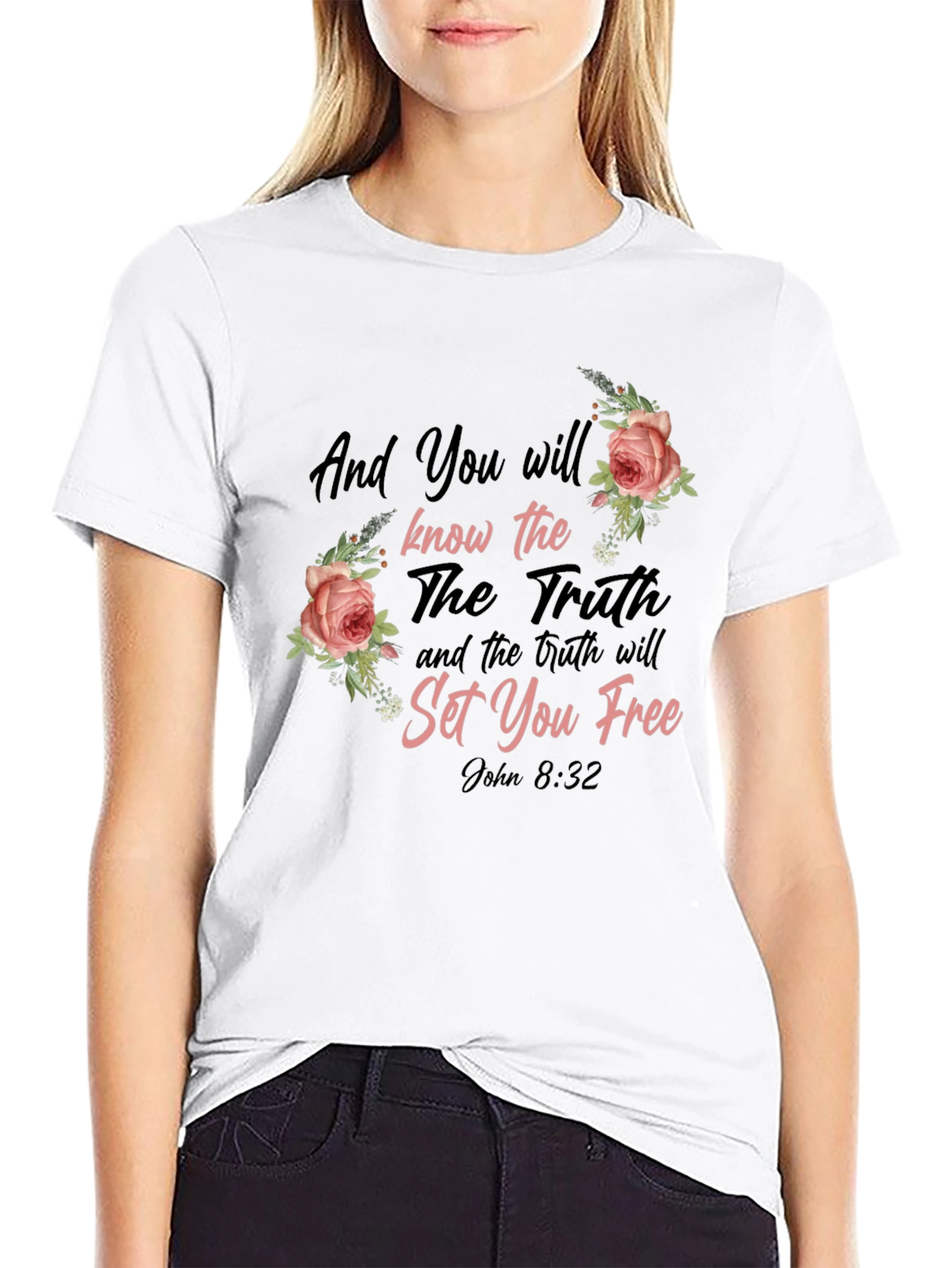 Inspirational Christian T-Shirt - John 8:32