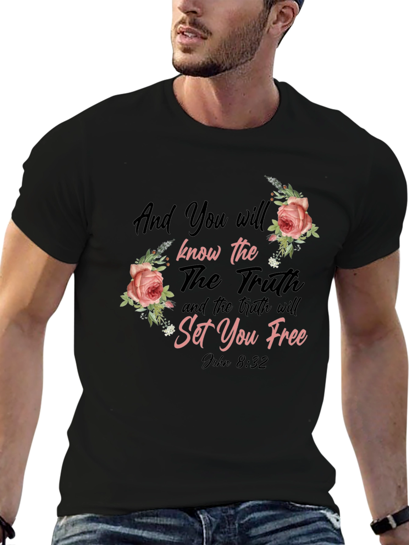 Inspirational Christian T-Shirt - John 8:32
