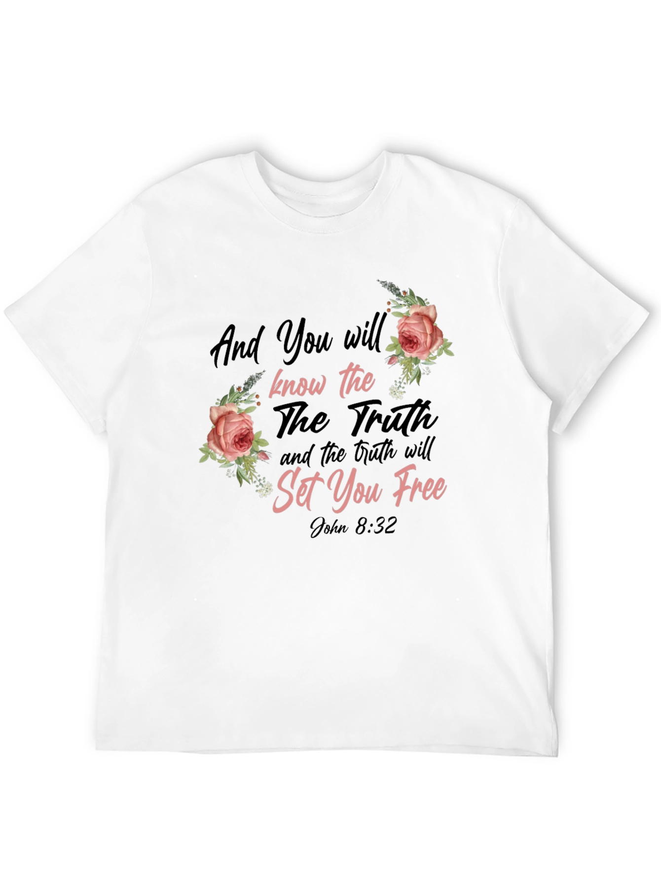 Inspirational Christian T-Shirt - John 8:32