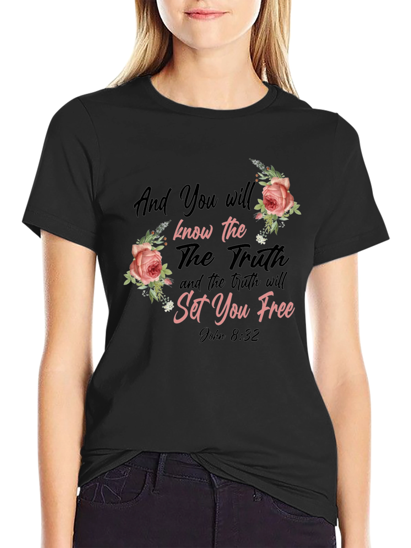 Inspirational Christian T-Shirt - John 8:32