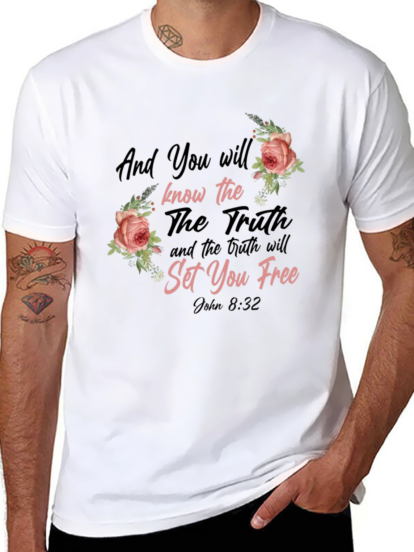 Inspirational Christian T-Shirt - John 8:32