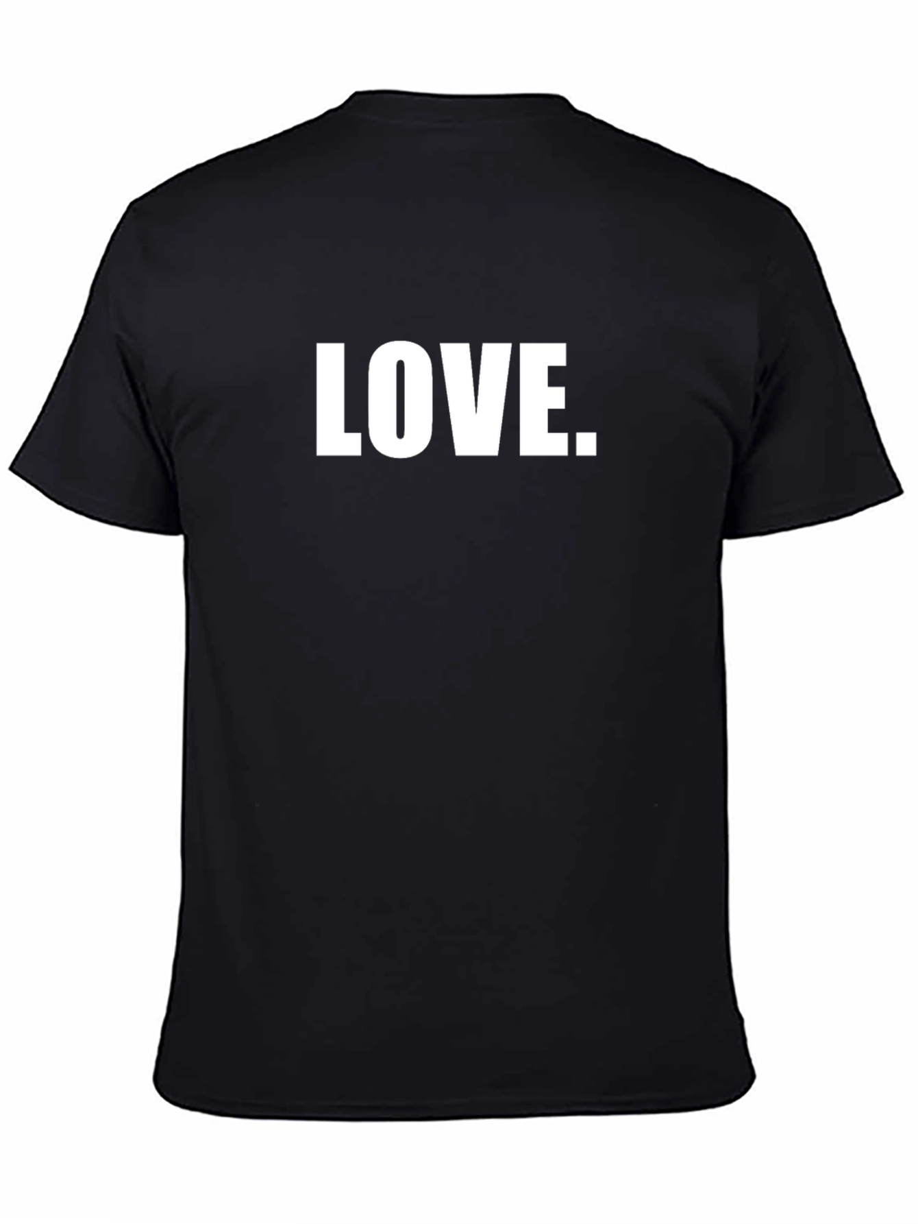 Love Graphic Black T-Shirt - Simple and Stylish