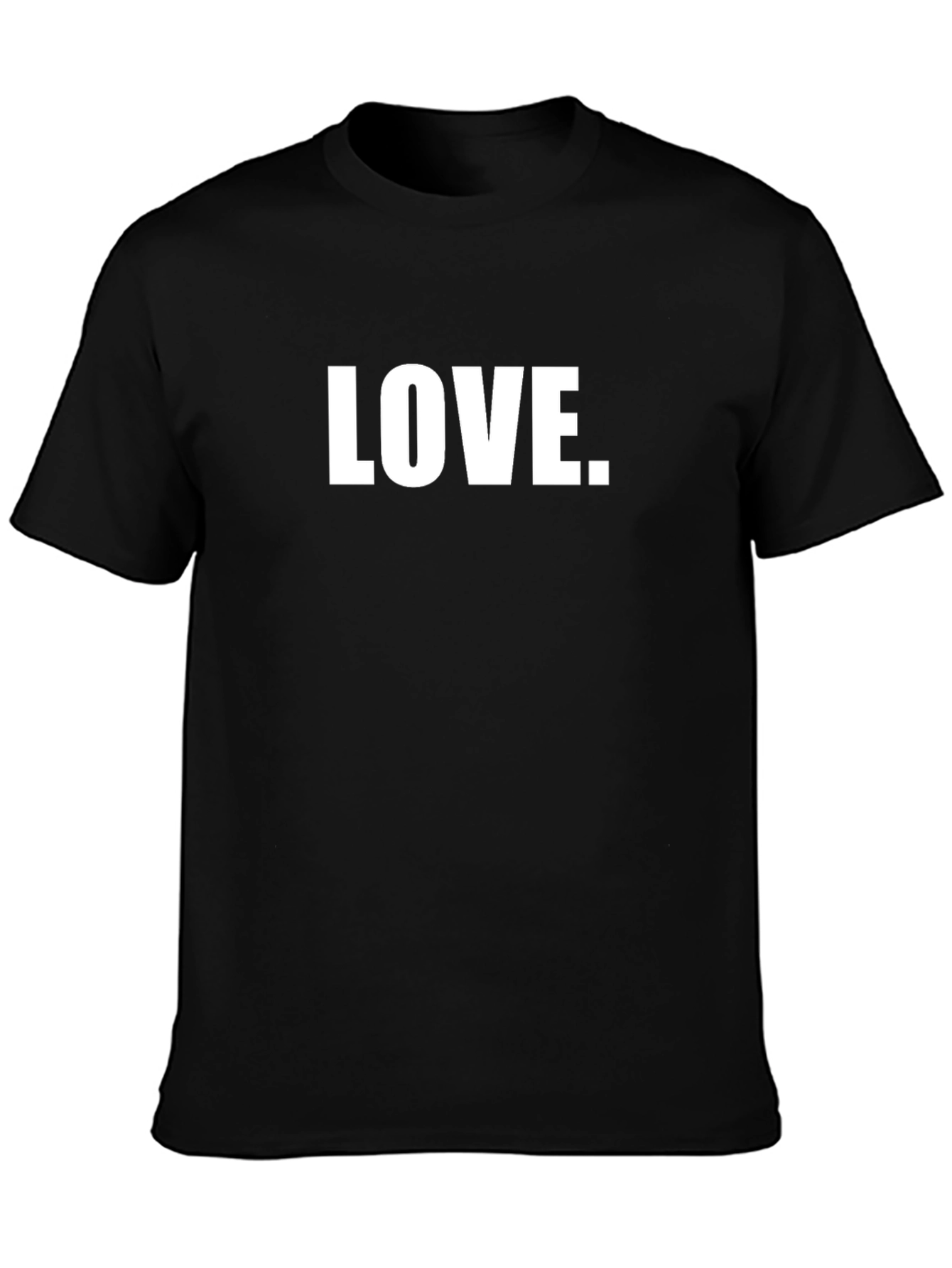 Love Graphic Black T-Shirt - Simple and Stylish