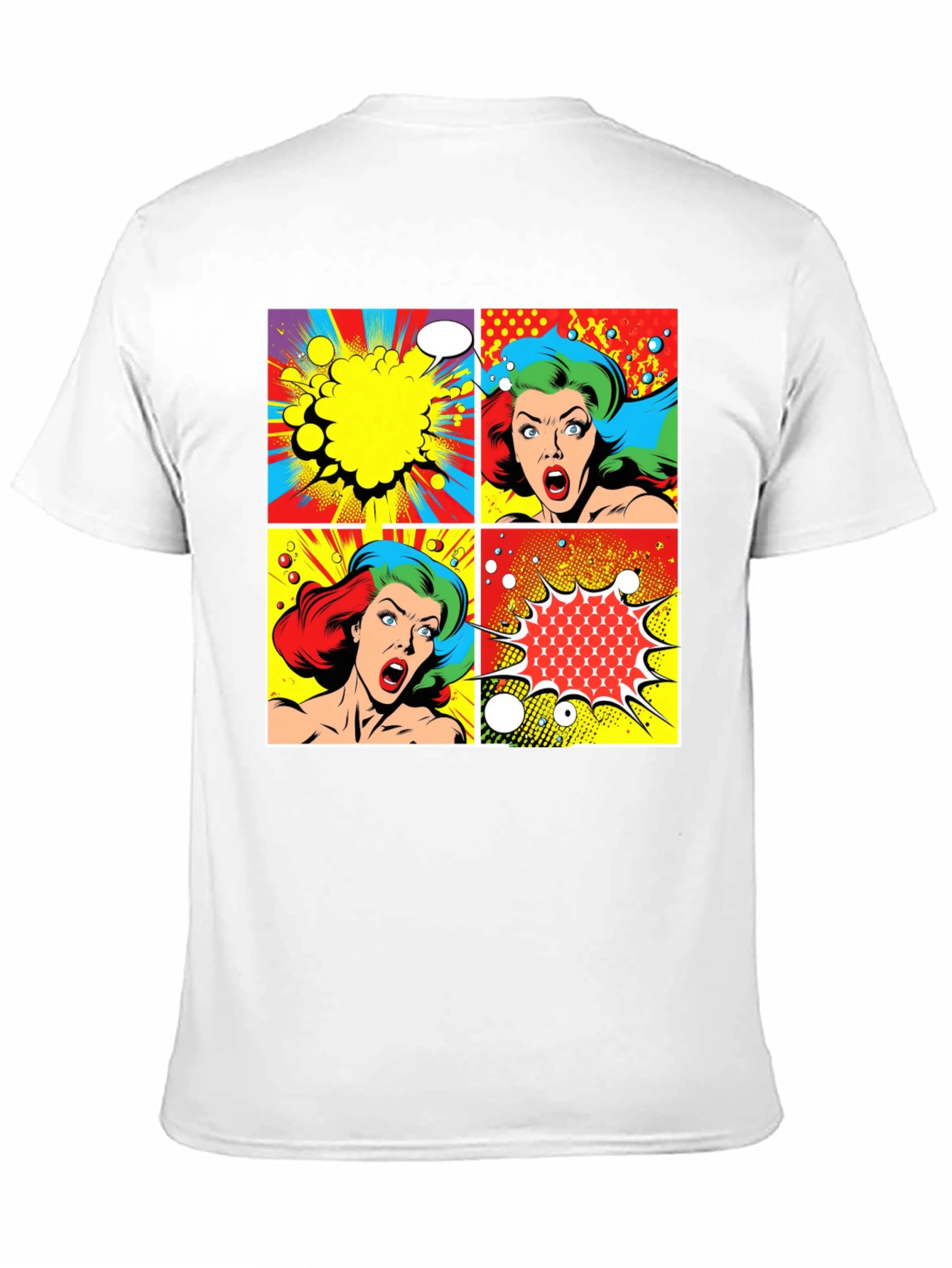Retro Comic Book Pop Art Graphic T-Shirt