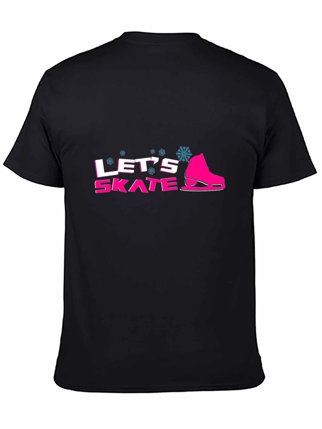 Lets Skate Graphic Tee - Winter Fun T-Shirt