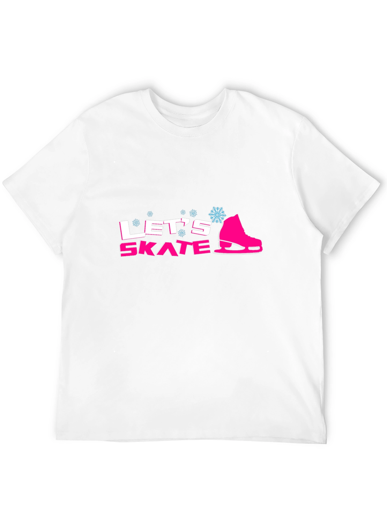 Lets Skate Graphic Tee - Winter Fun T-Shirt
