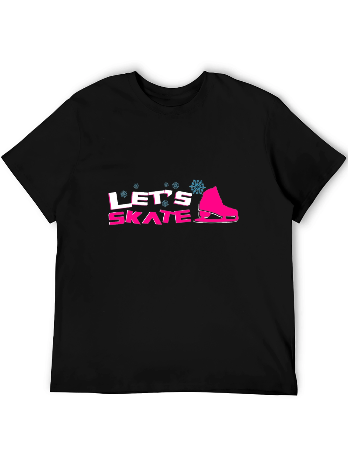 Lets Skate Graphic Tee - Winter Fun T-Shirt