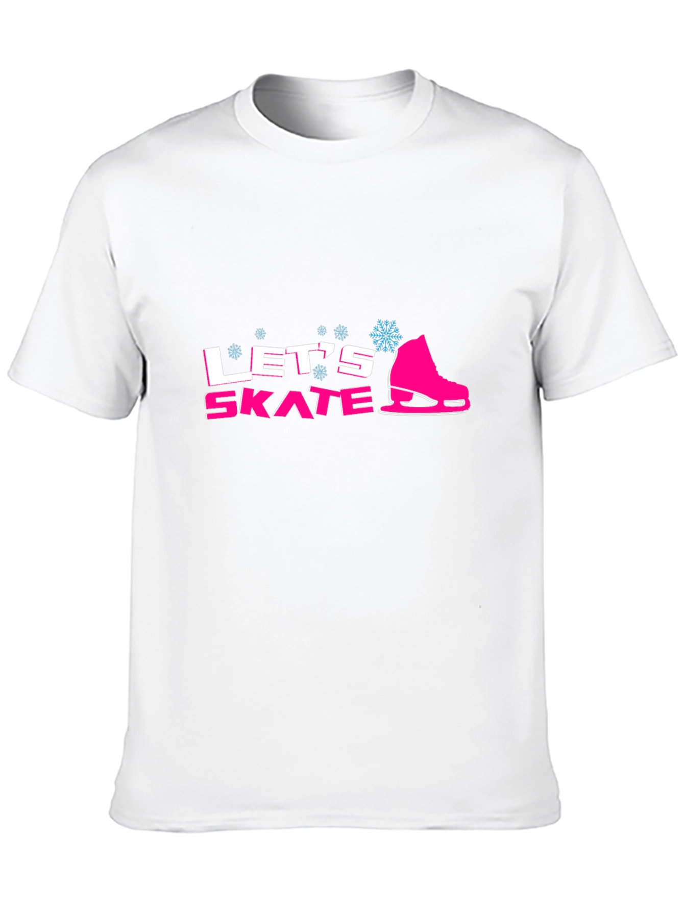 Lets Skate Graphic Tee - Winter Fun T-Shirt