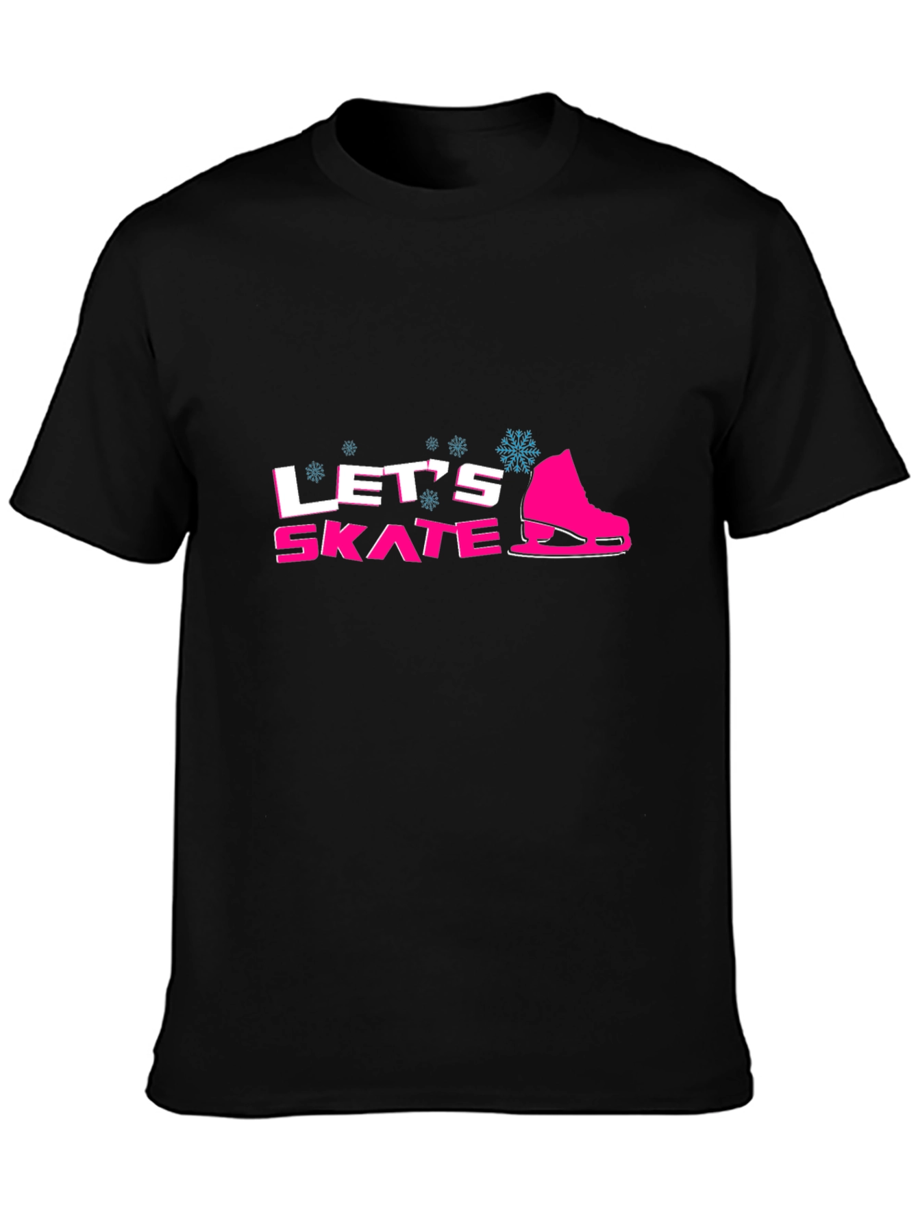 Lets Skate Graphic Tee - Winter Fun T-Shirt
