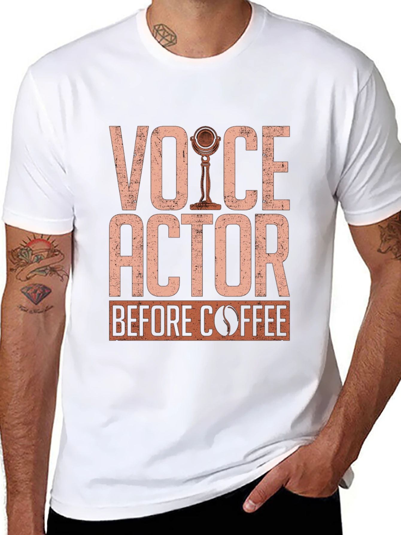 Voice Actor Before Coffee T-Shirt