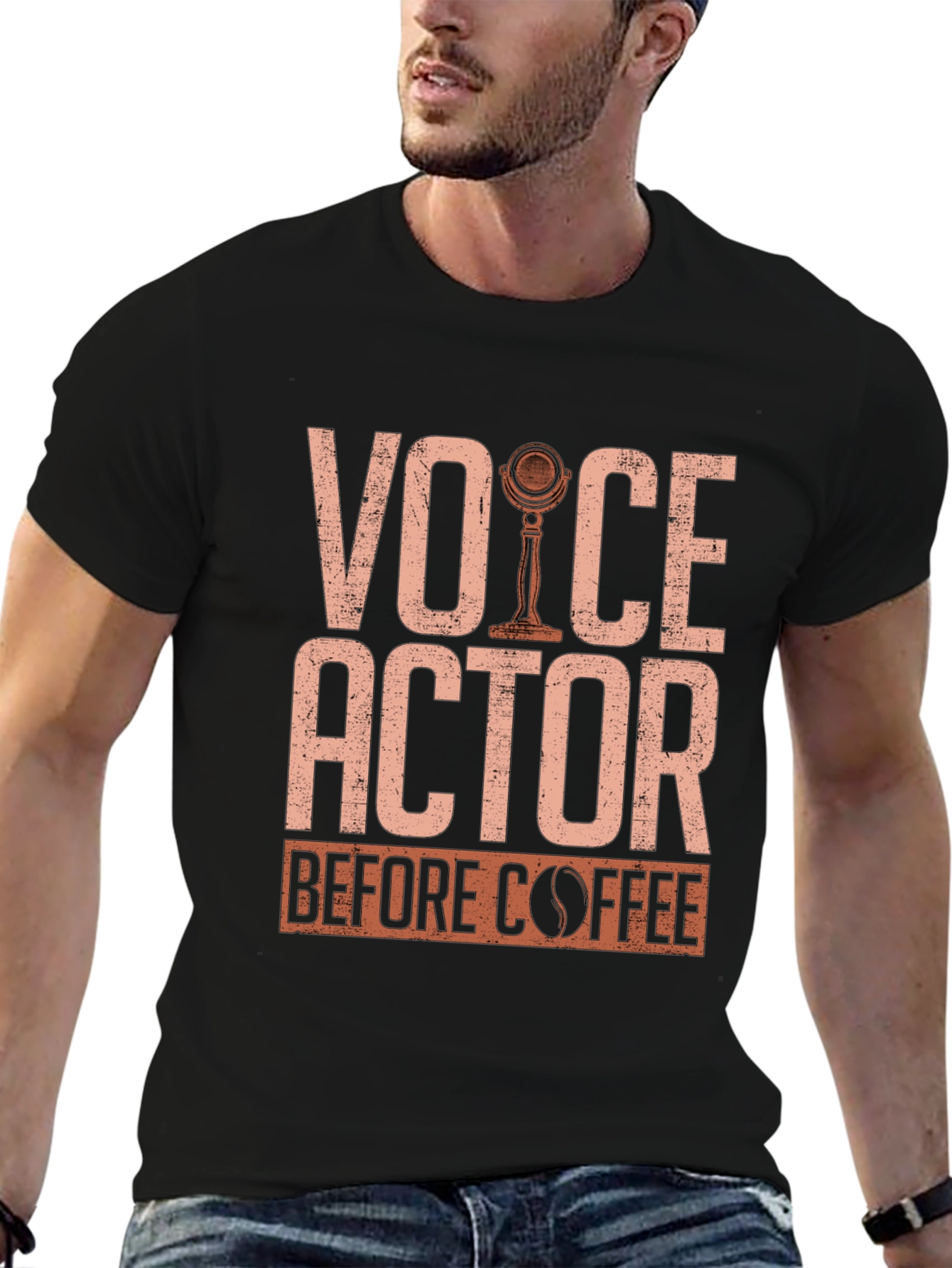 Voice Actor Before Coffee T-Shirt