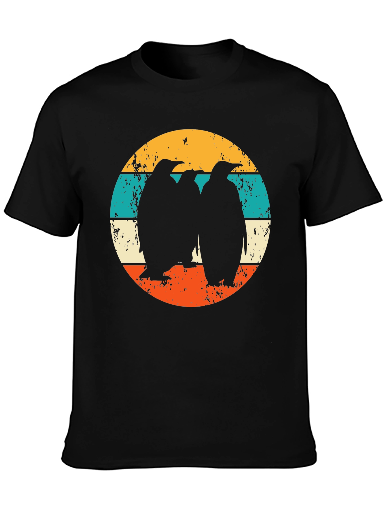 Retro Penguin T-Shirt - Cool Graphic Tee