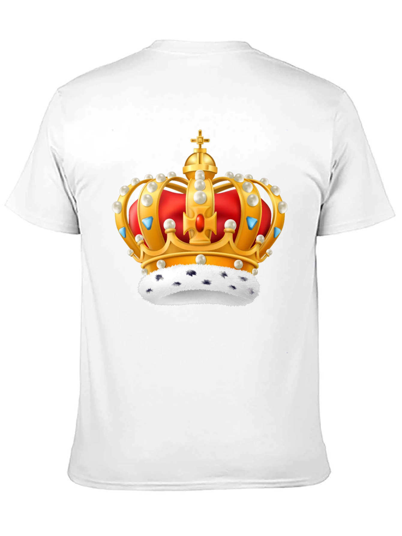 Crown Graphic Black T-Shirt - Regal Design