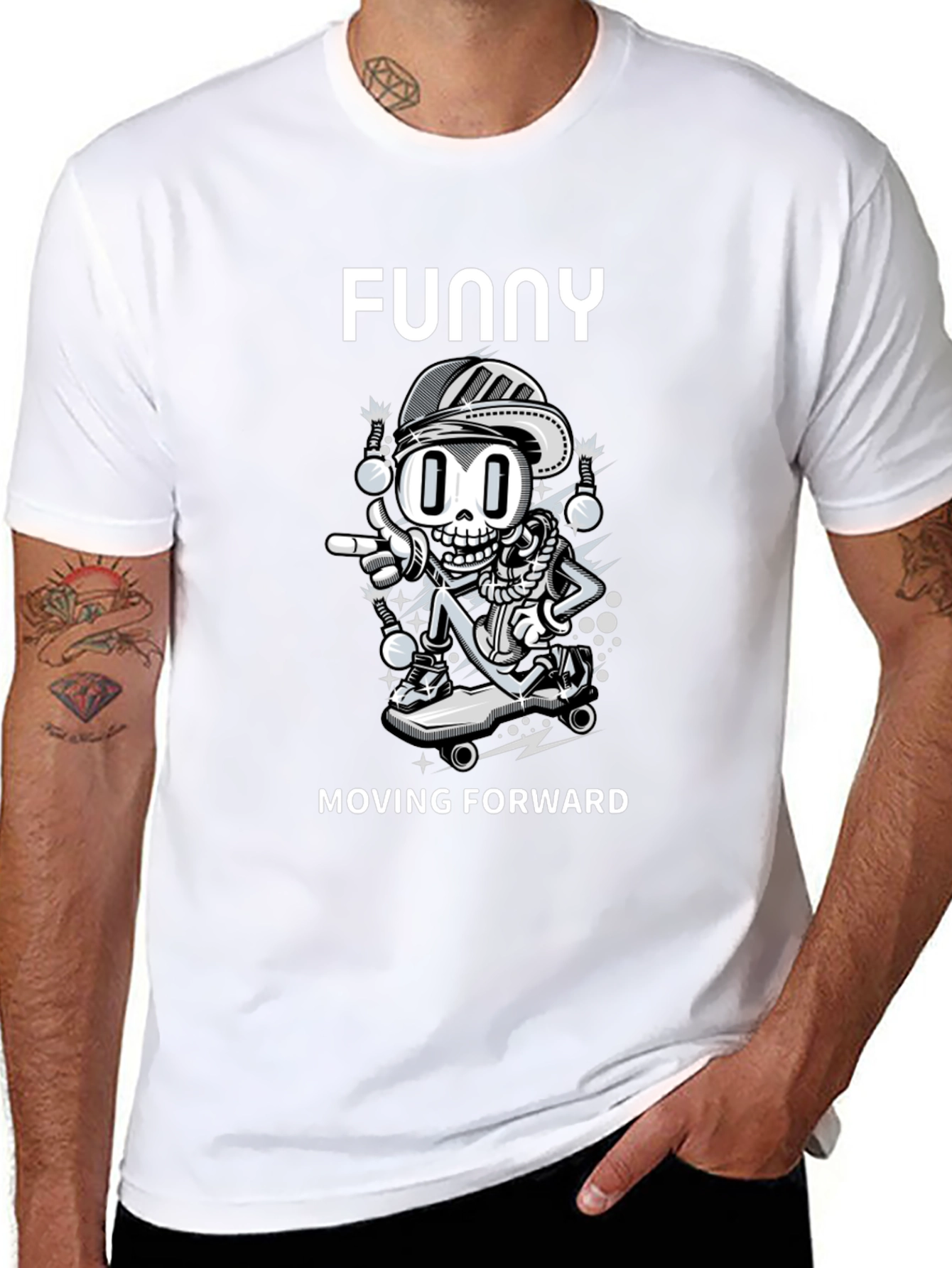 Funny Moving Forward Graphic Tee