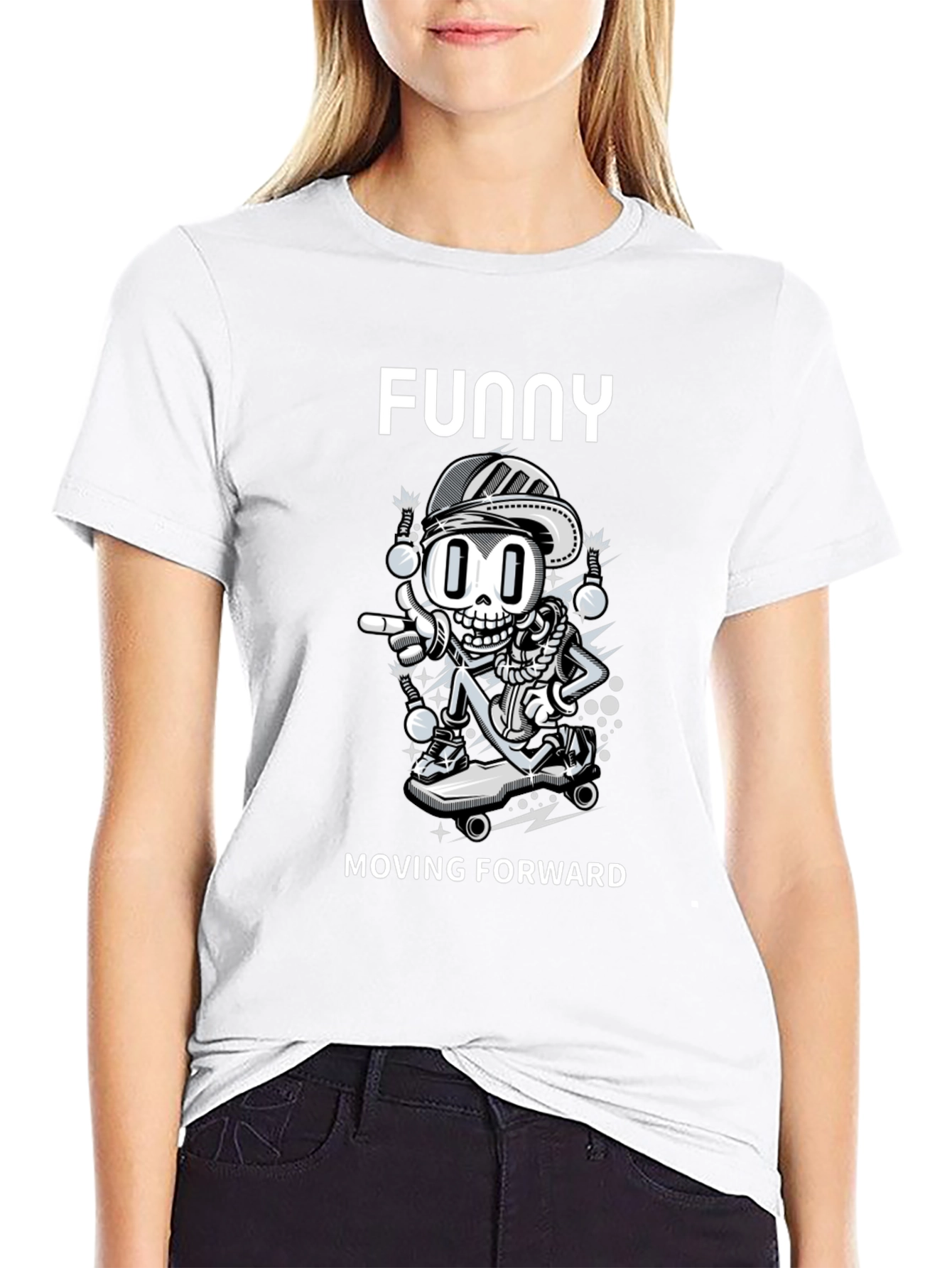 Funny Moving Forward Graphic Tee