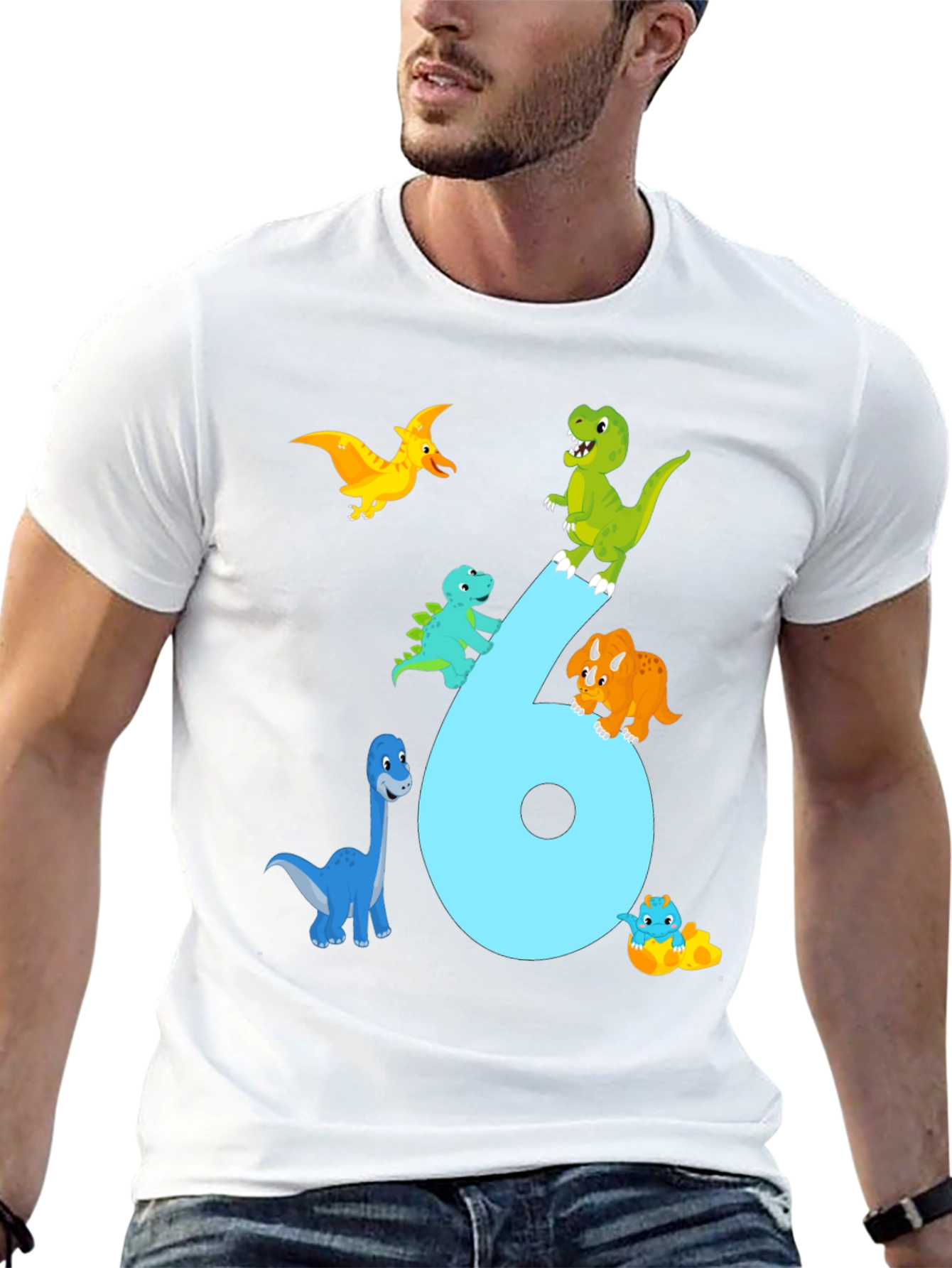 Dinosaur 6th Birthday T-Shirt