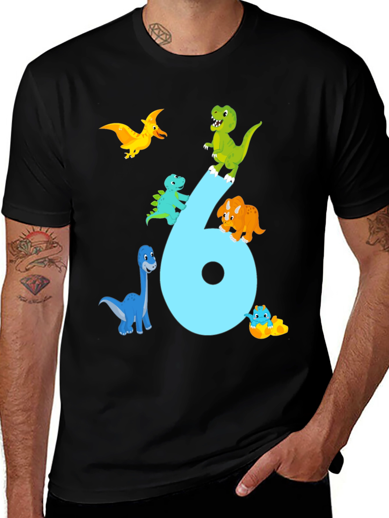 Dinosaur 6th Birthday T-Shirt